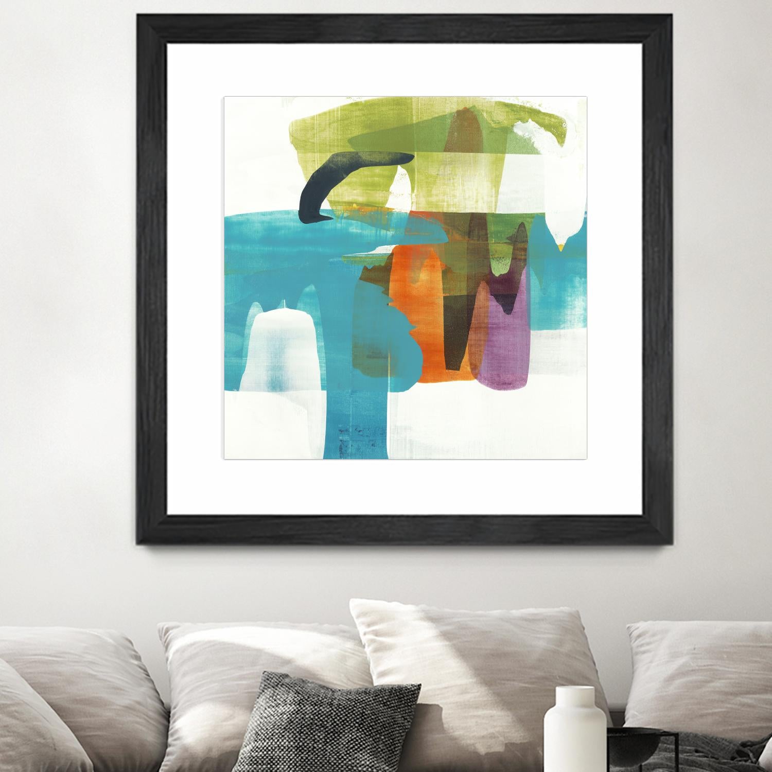 Vibrant Spirit II by Alridge on GIANT ART - greens, blues abstract