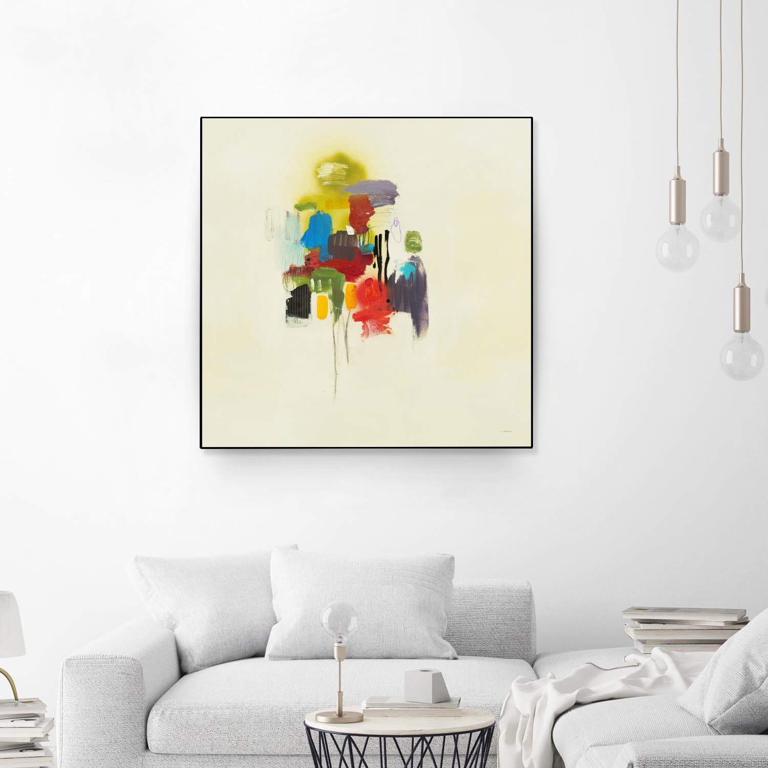 In the Beginning I by L. Baines on GIANT ART - reds, yellows abstract