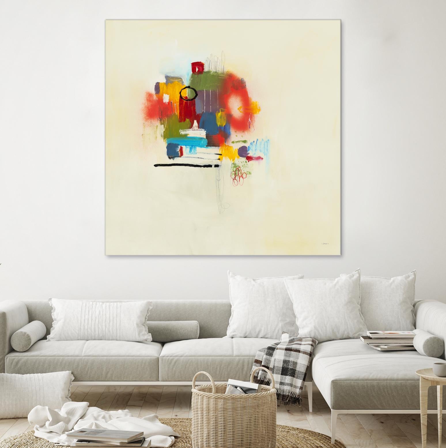 In the Beginning II by L. Baines on GIANT ART - reds abstract