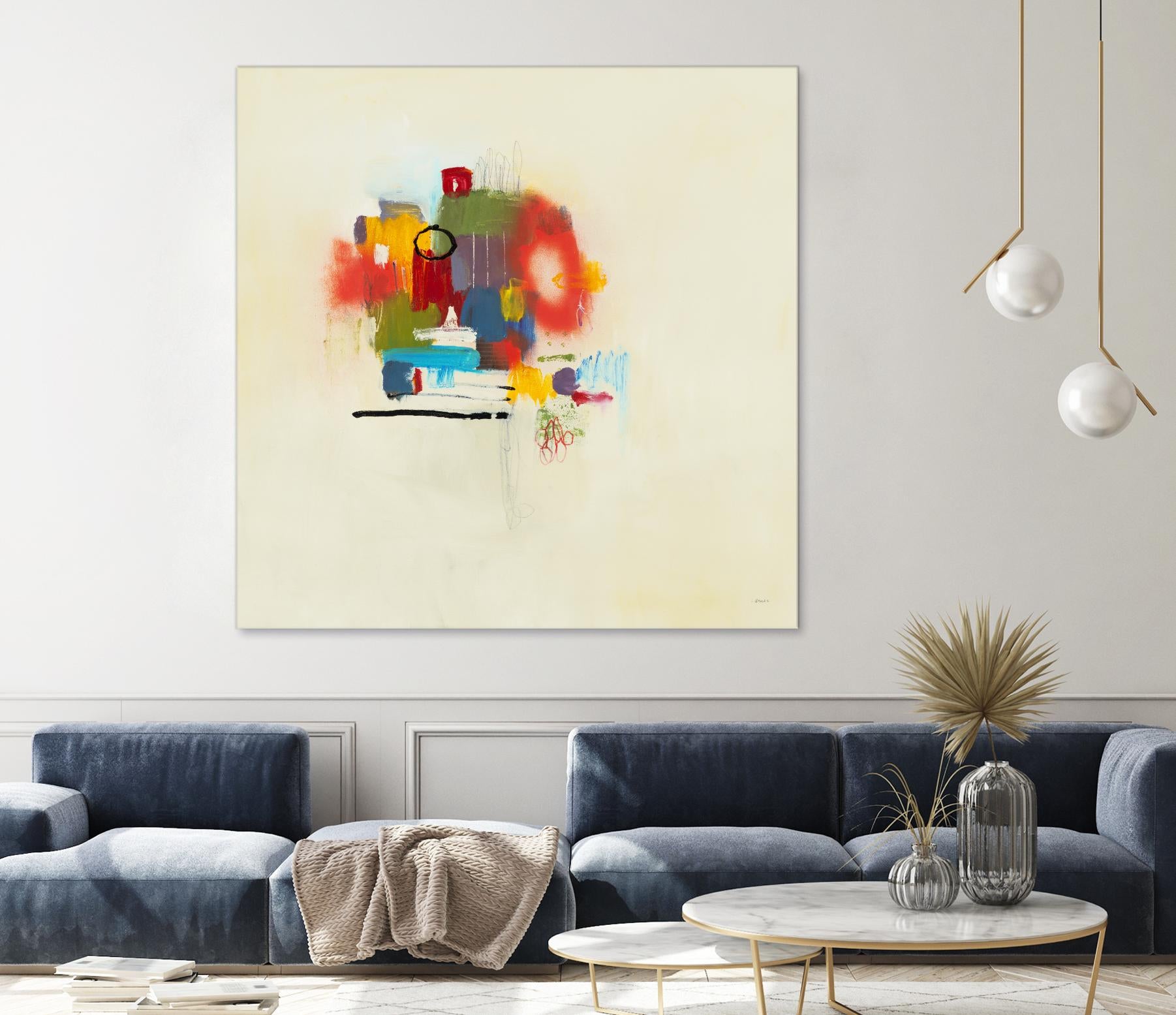 In the Beginning II by L. Baines on GIANT ART - reds abstract