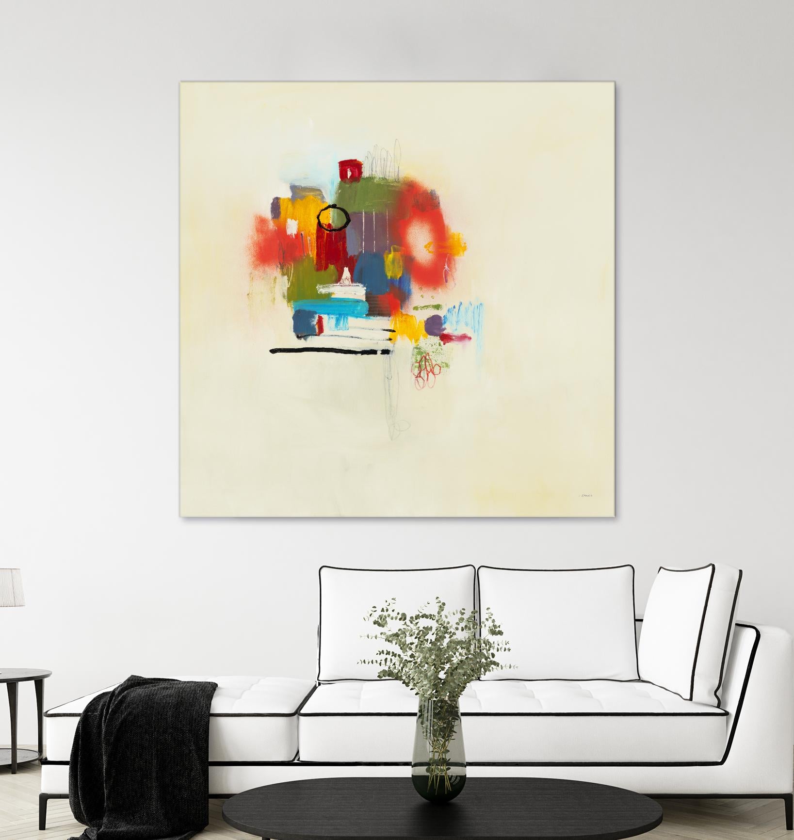 In the Beginning II by L. Baines on GIANT ART - reds abstract