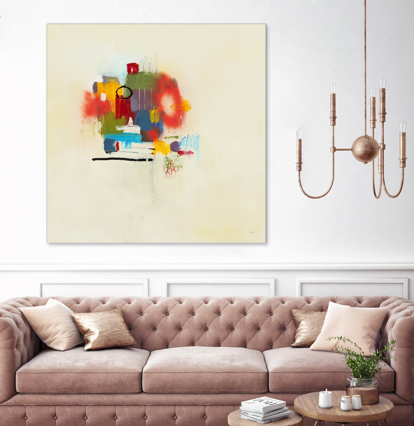 In the Beginning II by L. Baines on GIANT ART - reds abstract