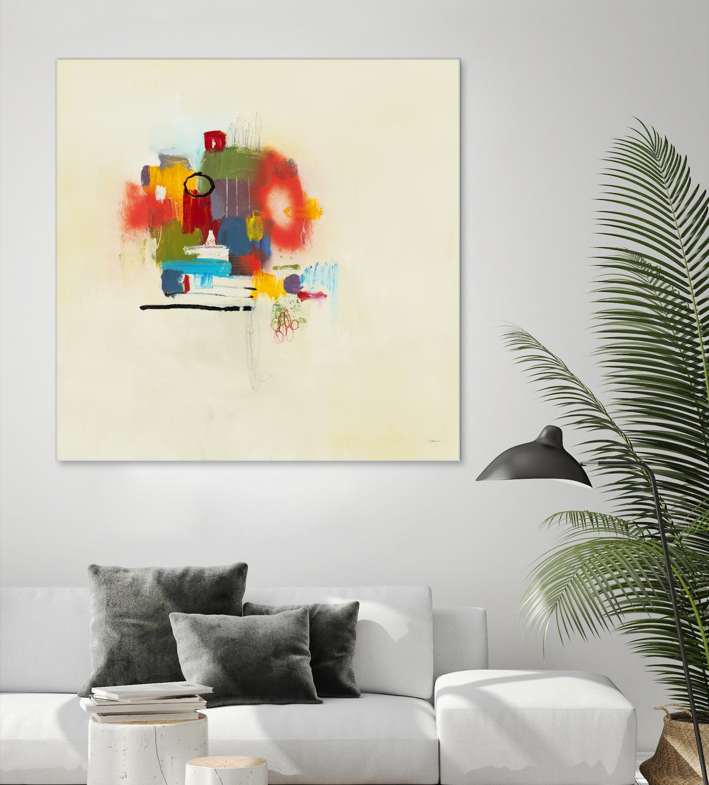 In the Beginning II by L. Baines on GIANT ART - reds abstract