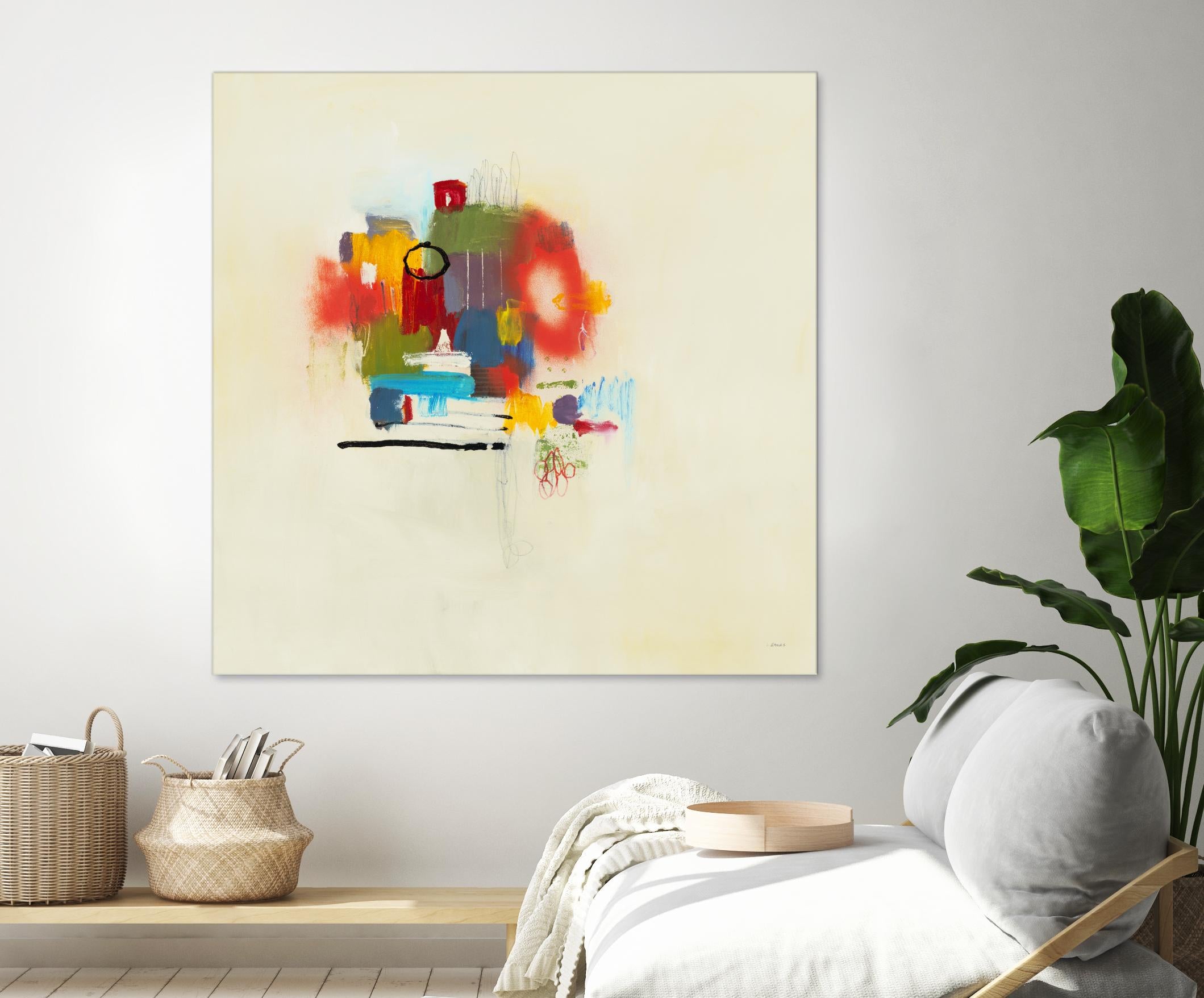 In the Beginning II by L. Baines on GIANT ART - reds abstract