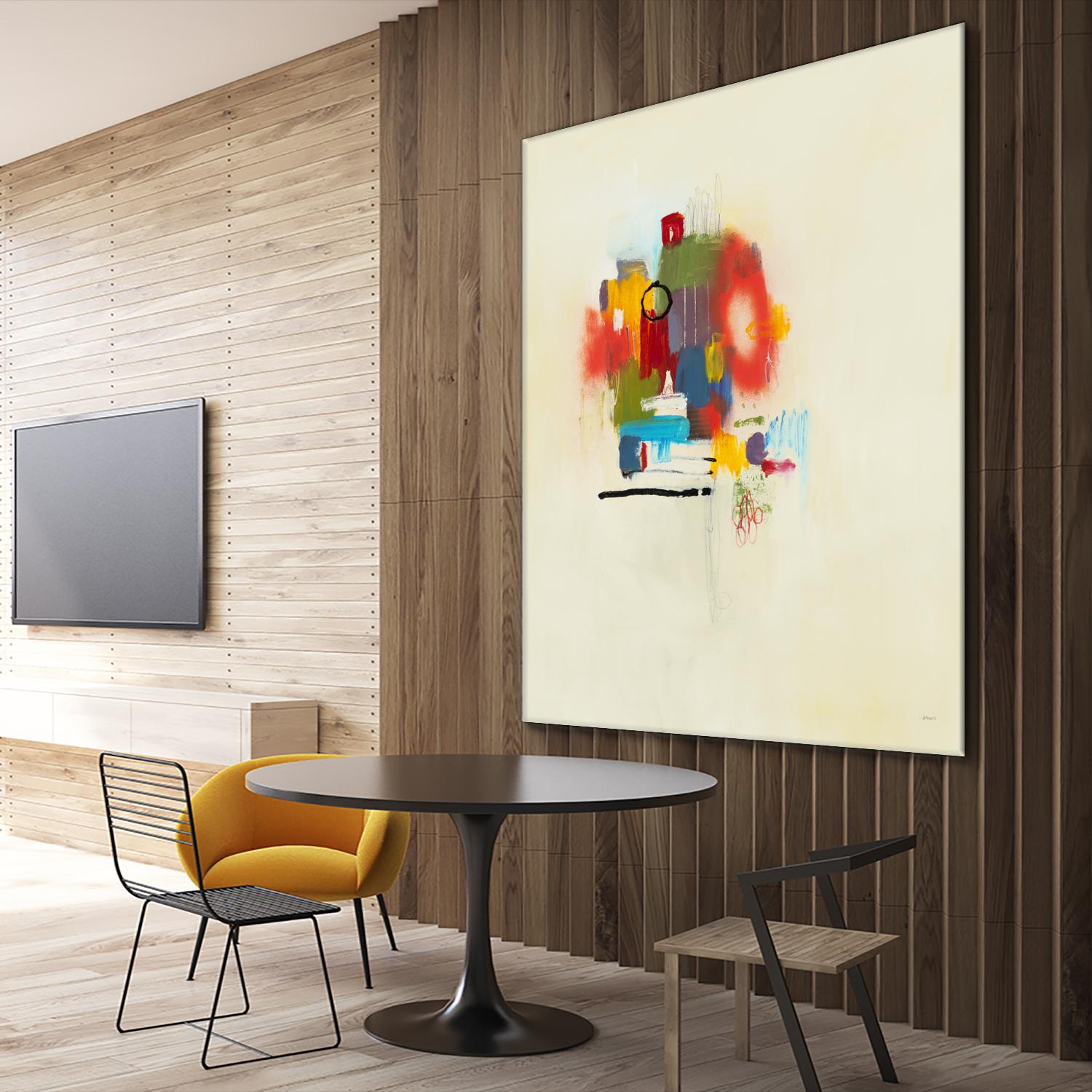 In the Beginning II by L. Baines on GIANT ART - reds abstract