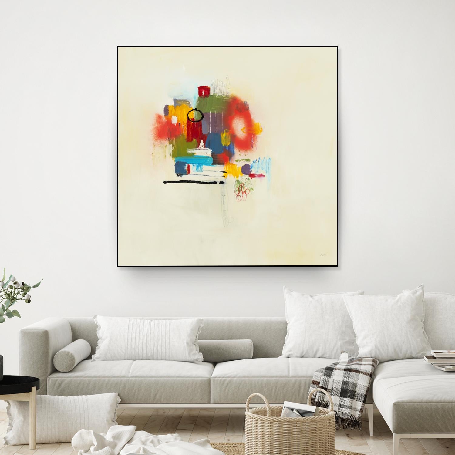 In the Beginning II by L. Baines on GIANT ART - reds abstract