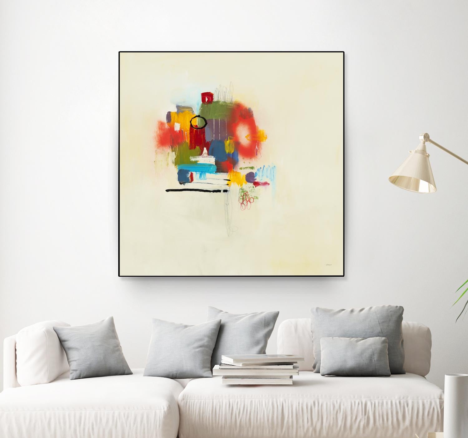 In the Beginning II by L. Baines on GIANT ART - reds abstract