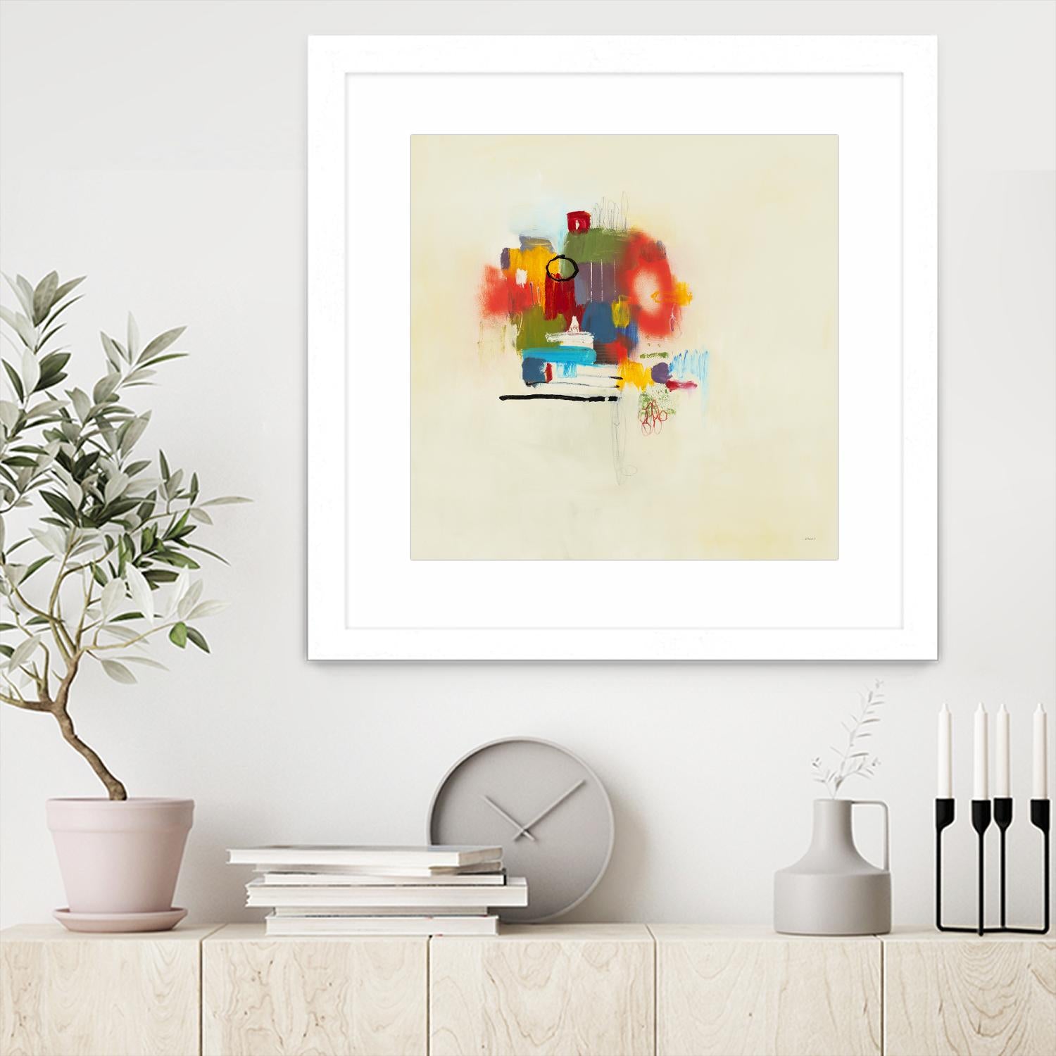 In the Beginning II by L. Baines on GIANT ART - reds abstract