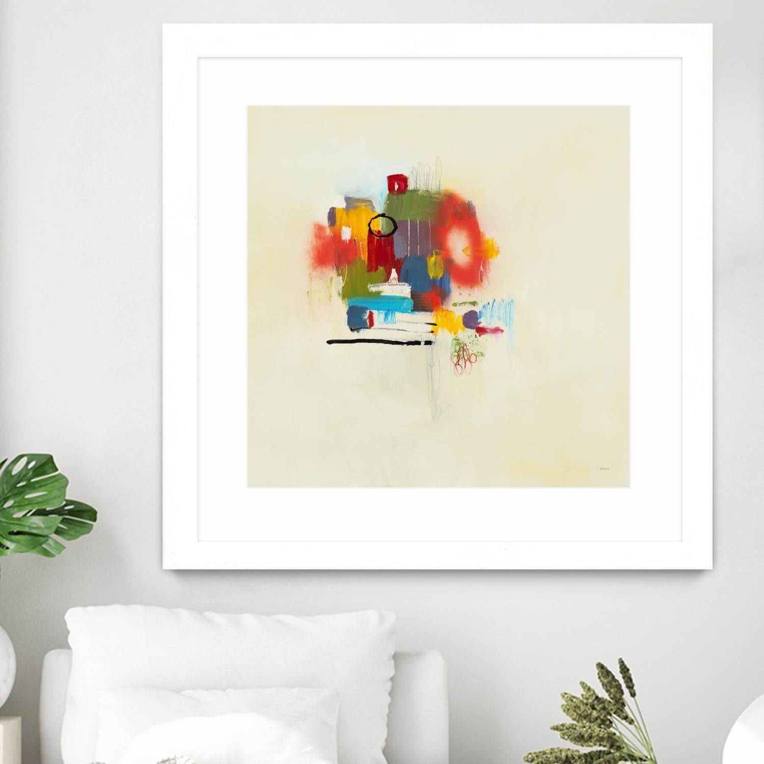 In the Beginning II by L. Baines on GIANT ART - reds abstract