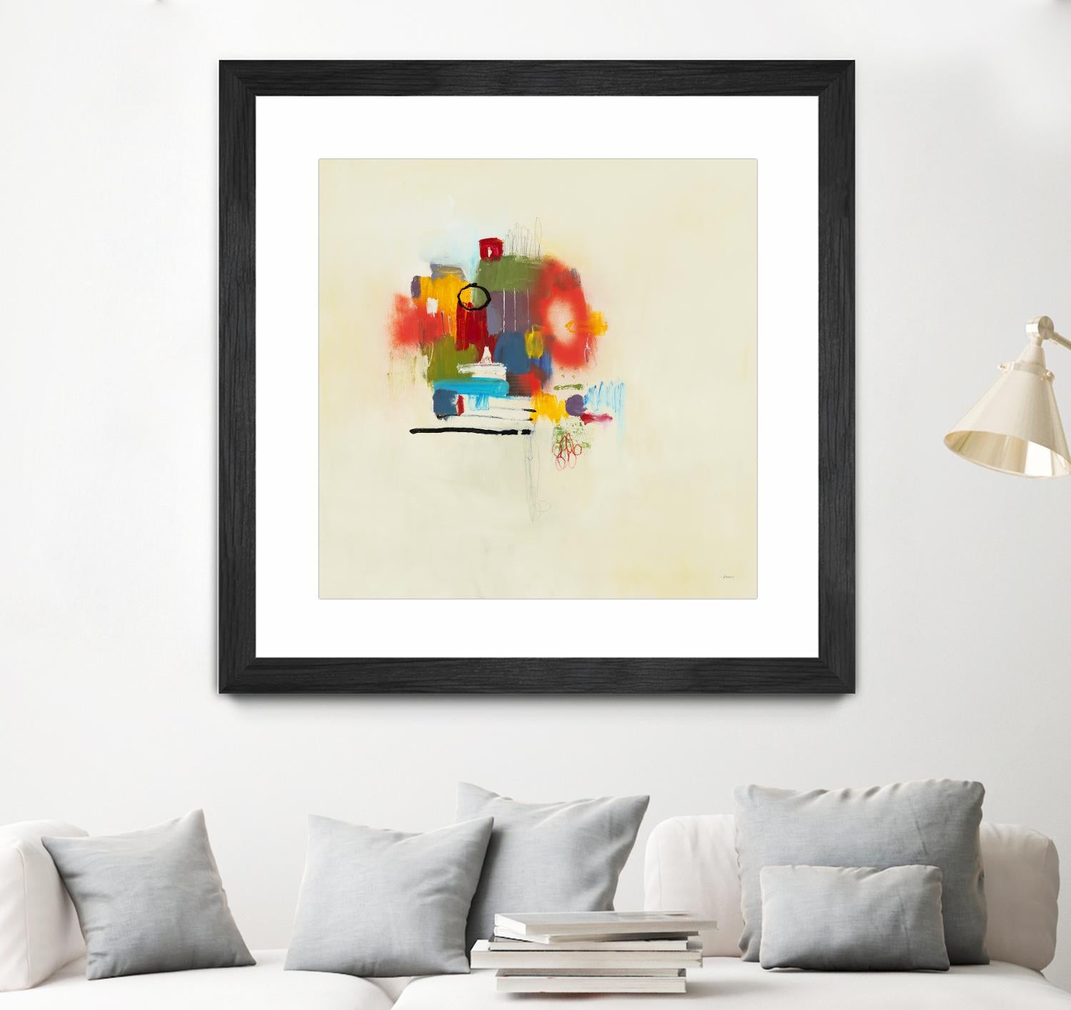 In the Beginning II by L. Baines on GIANT ART - reds abstract