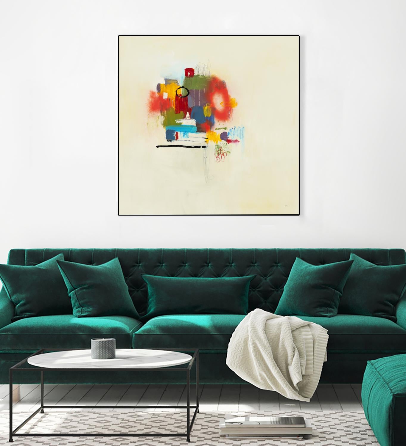 In the Beginning II by L. Baines on GIANT ART - reds abstract