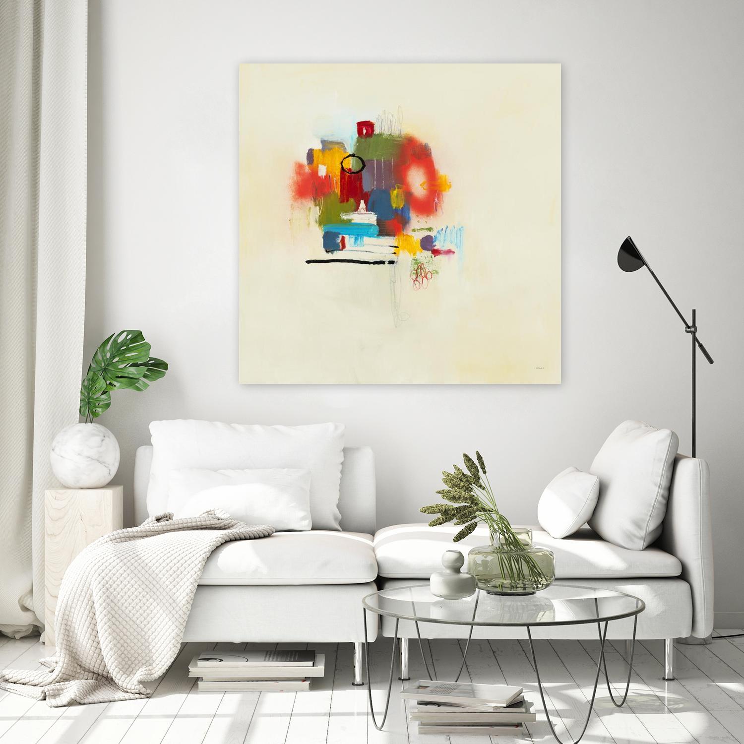 In the Beginning II by L. Baines on GIANT ART - reds abstract