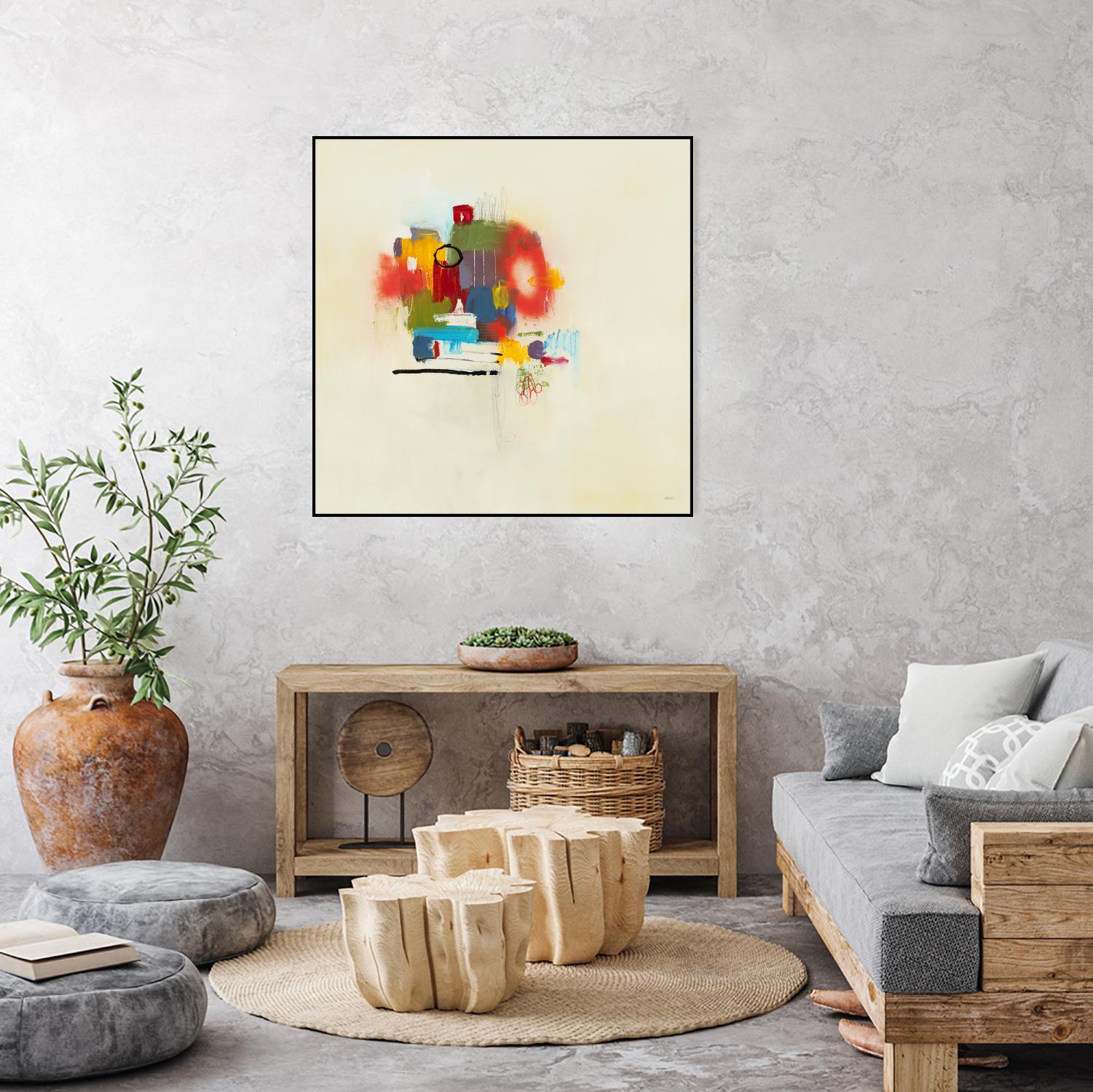 In the Beginning II by L. Baines on GIANT ART - reds abstract