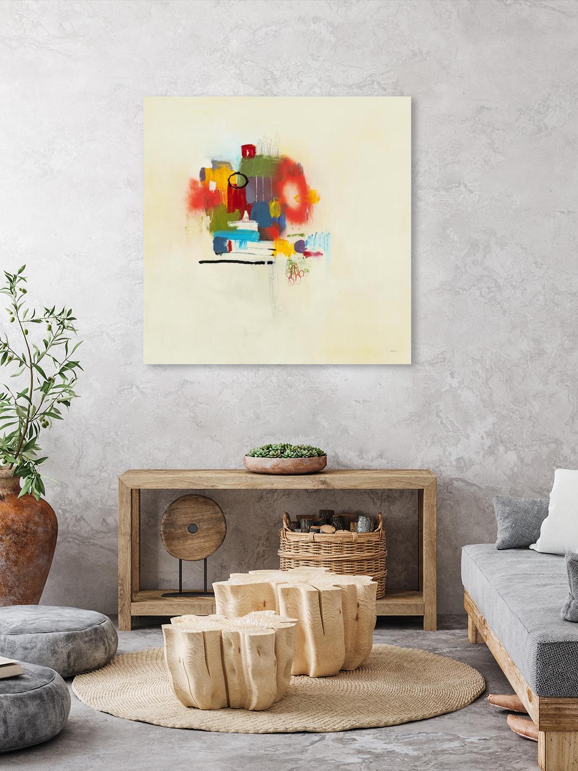 In the Beginning II by L. Baines on GIANT ART - reds abstract