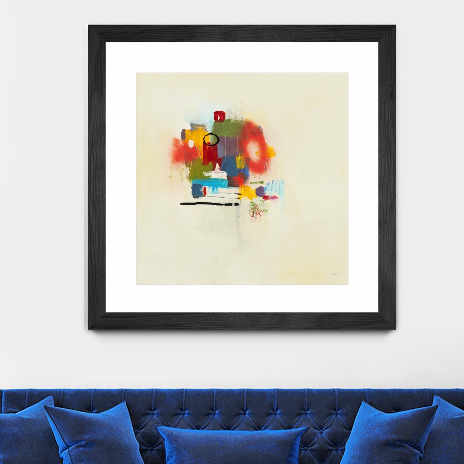 In the Beginning II by L. Baines on GIANT ART - reds abstract