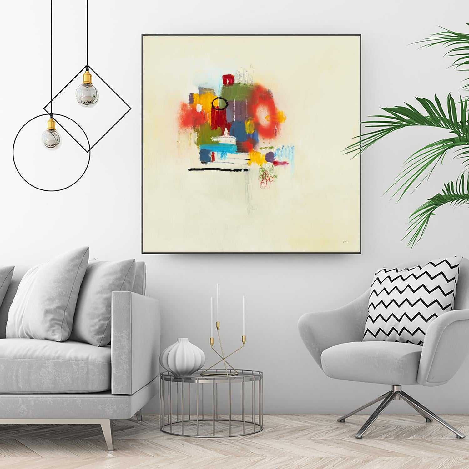 In the Beginning II by L. Baines on GIANT ART - reds abstract