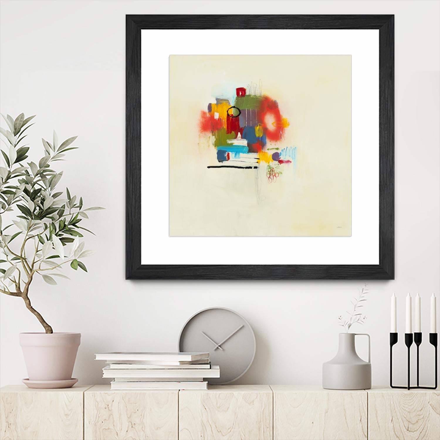 In the Beginning II by L. Baines on GIANT ART - reds abstract