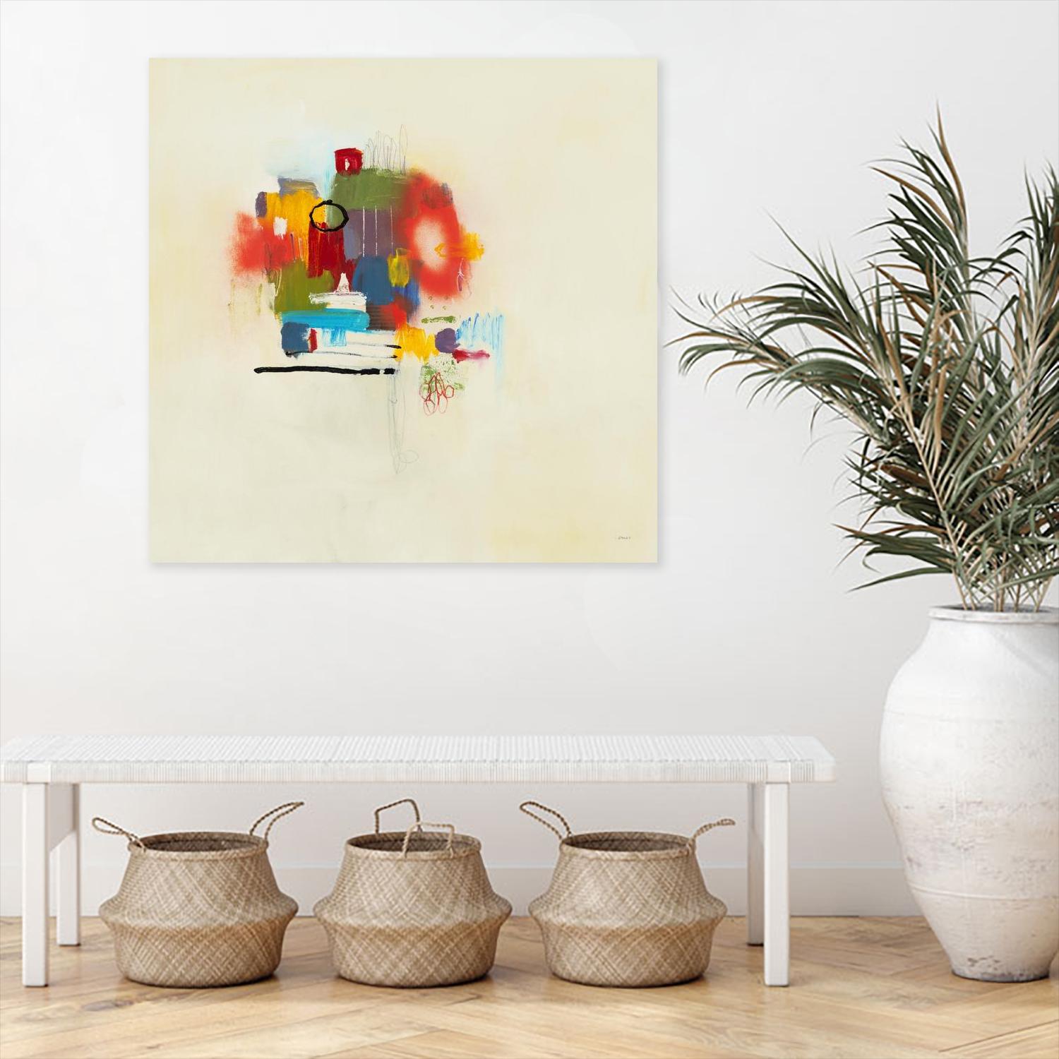 In the Beginning II by L. Baines on GIANT ART - reds abstract