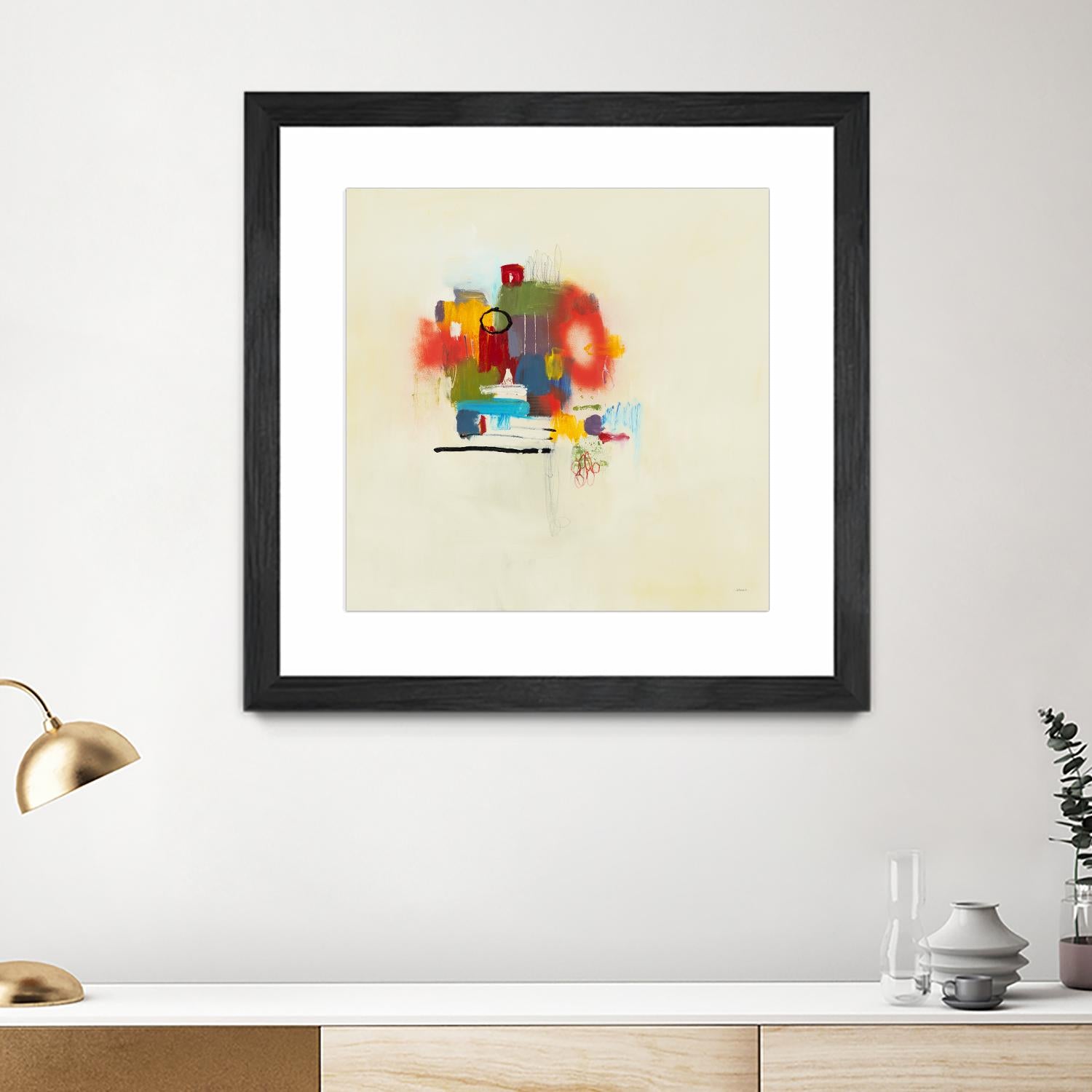 In the Beginning II by L. Baines on GIANT ART - reds abstract