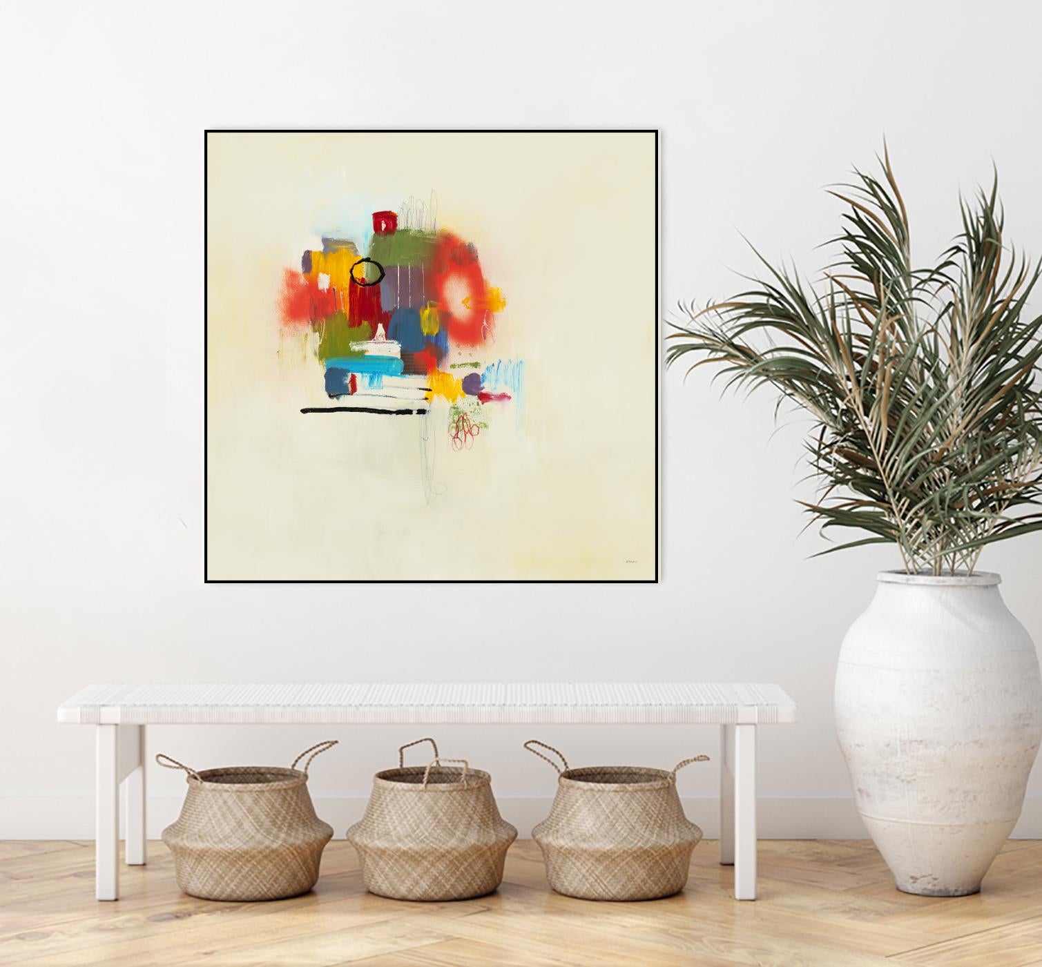 In the Beginning II by L. Baines on GIANT ART - reds abstract