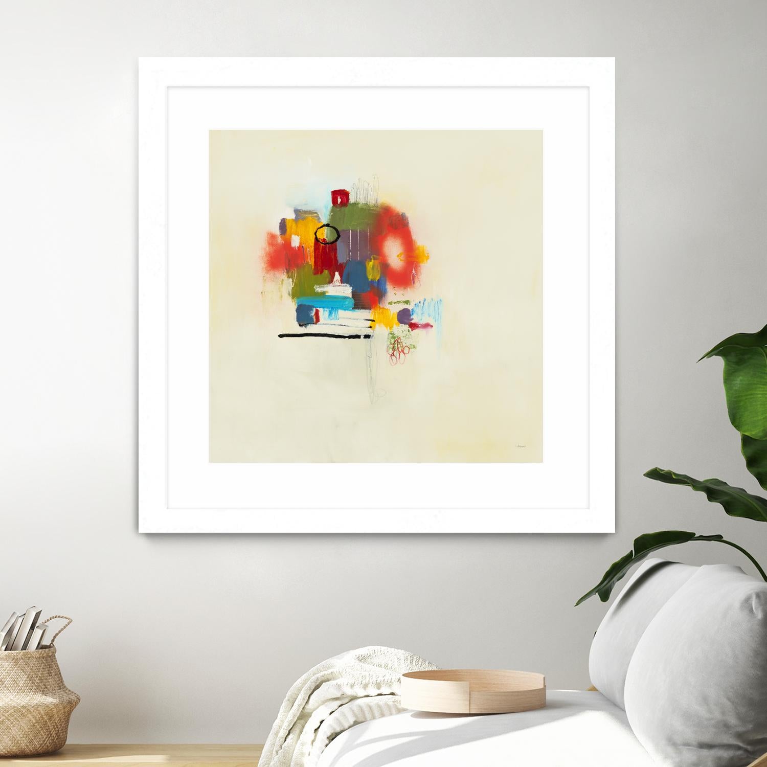 In the Beginning II by L. Baines on GIANT ART - reds abstract