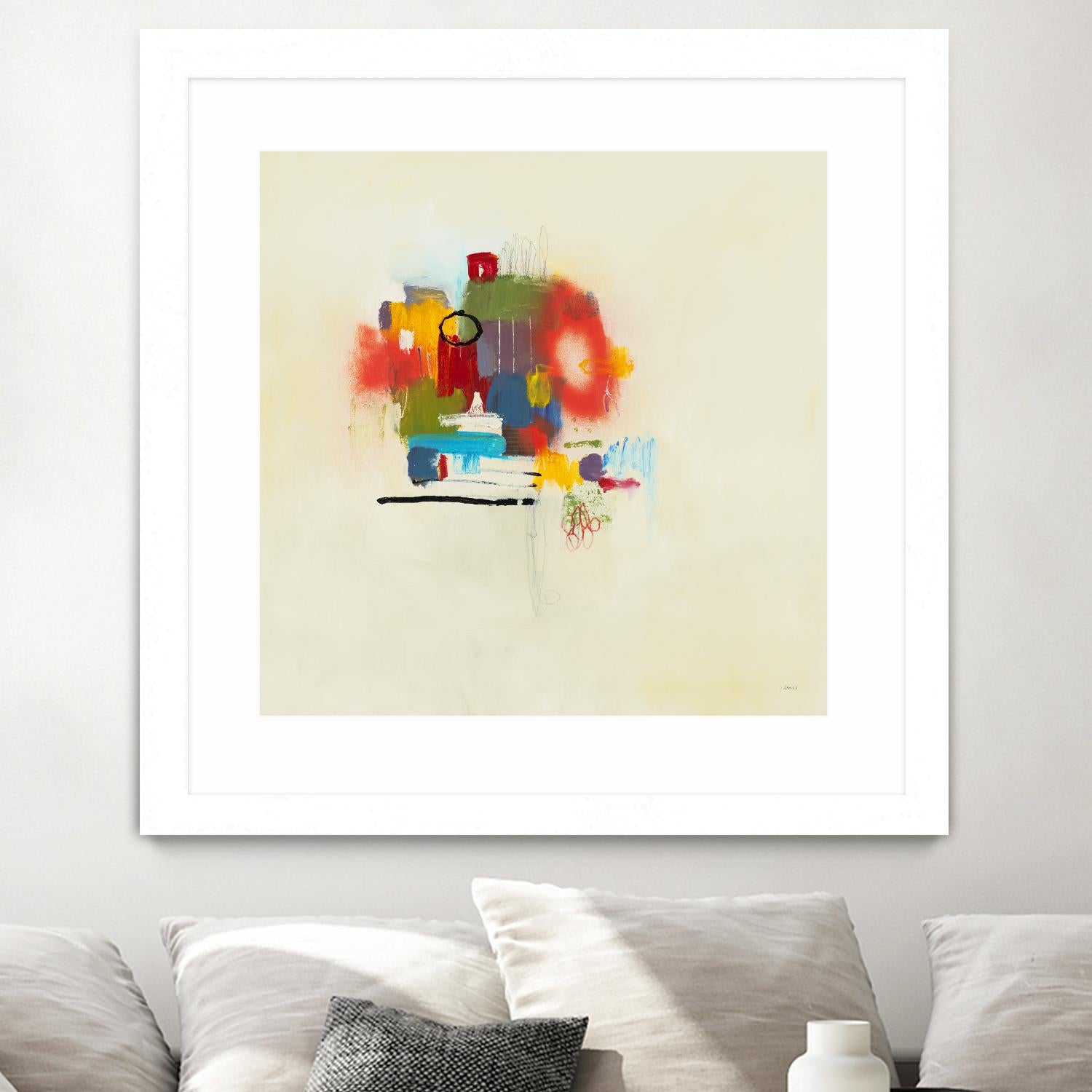 In the Beginning II by L. Baines on GIANT ART - reds abstract