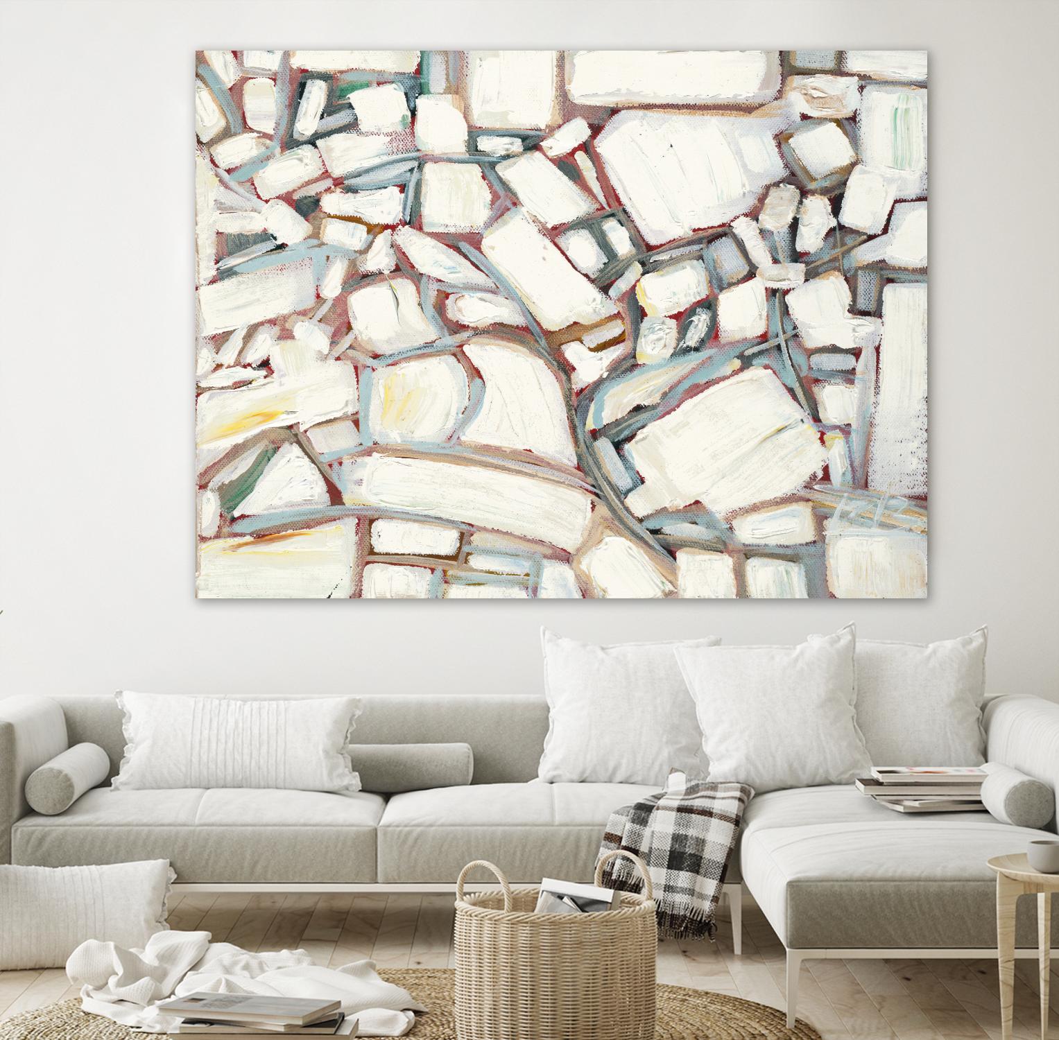 Sustainable Unicorn by Booke Borcherding on GIANT ART - whites & creams abstract