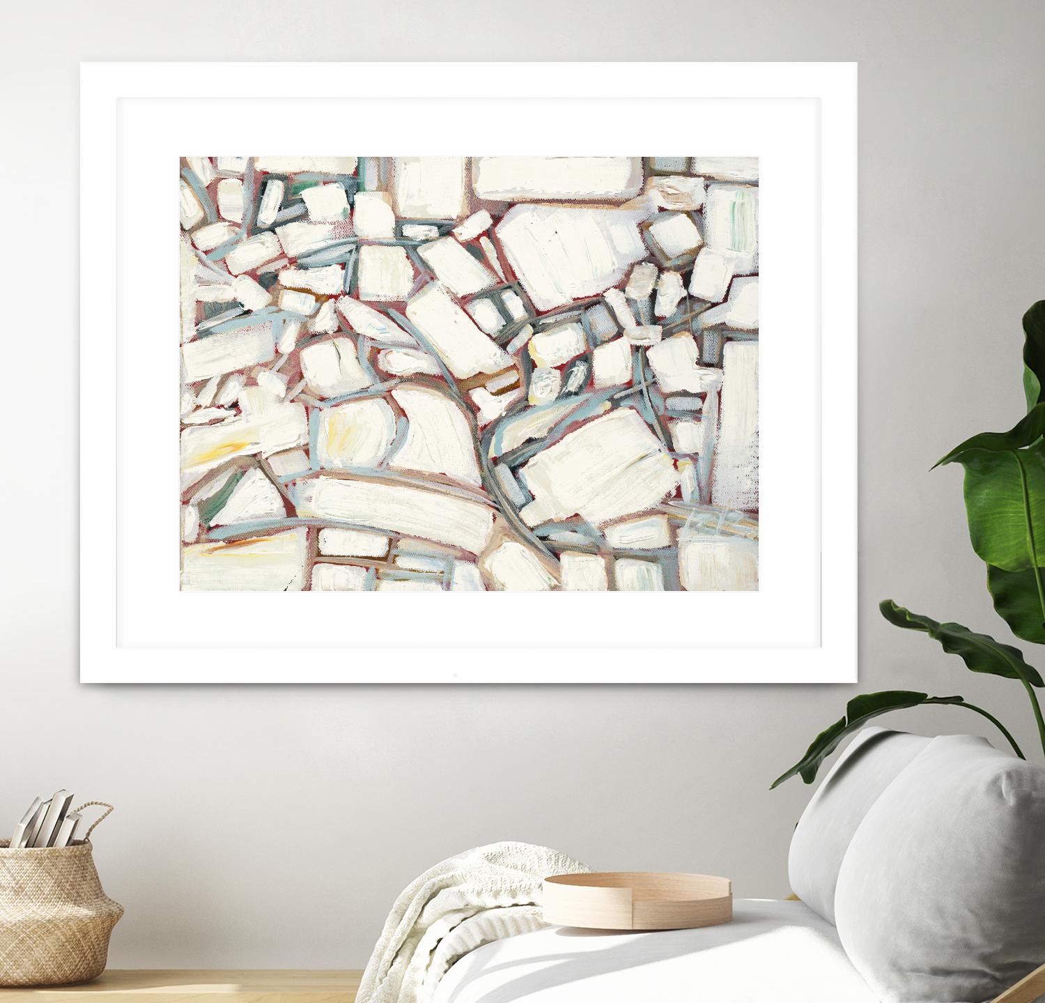 Sustainable Unicorn by Booke Borcherding on GIANT ART - whites & creams abstract