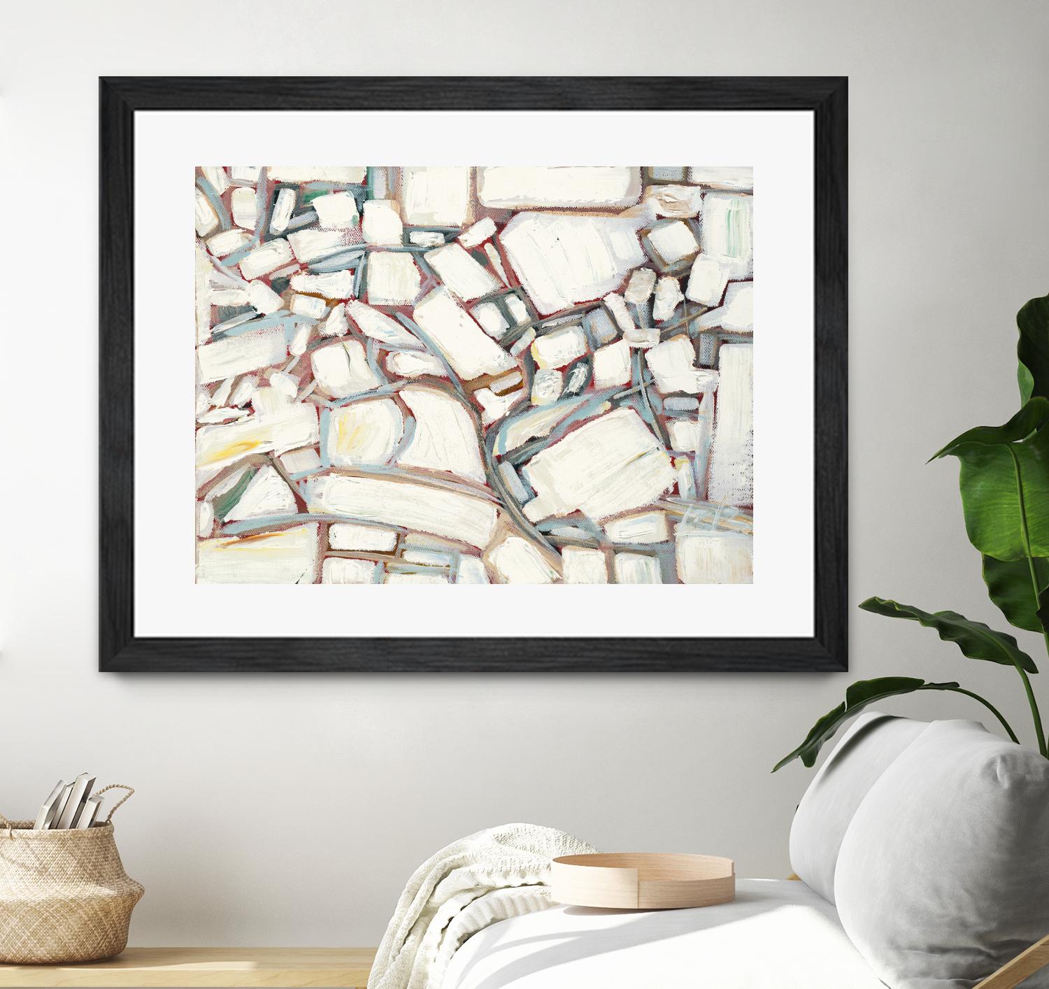 Sustainable Unicorn by Booke Borcherding on GIANT ART - whites & creams abstract