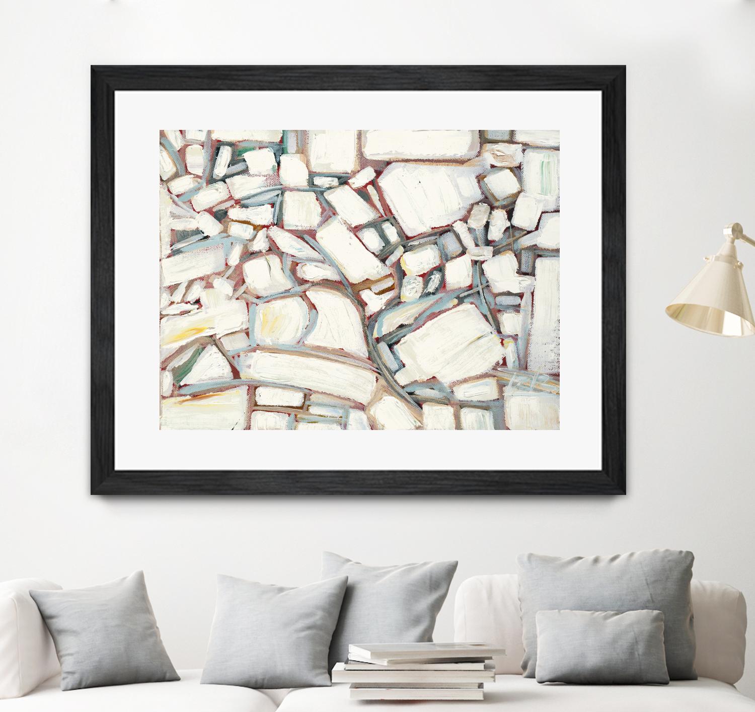 Sustainable Unicorn by Booke Borcherding on GIANT ART - whites & creams abstract