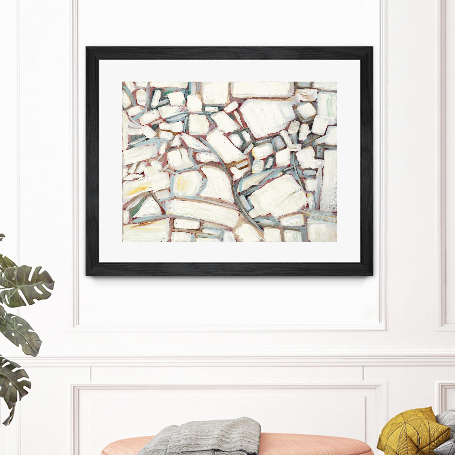 Sustainable Unicorn by Booke Borcherding on GIANT ART - whites & creams abstract