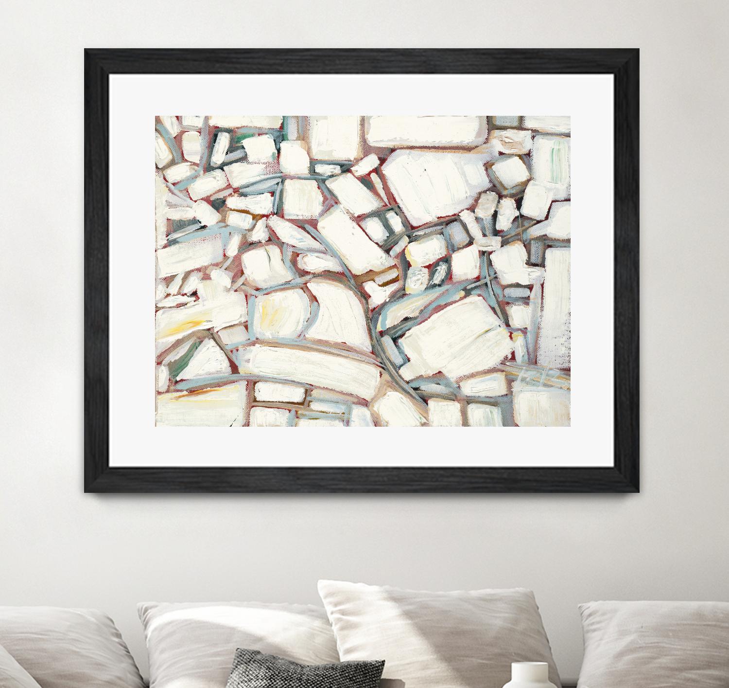 Sustainable Unicorn by Booke Borcherding on GIANT ART - whites & creams abstract