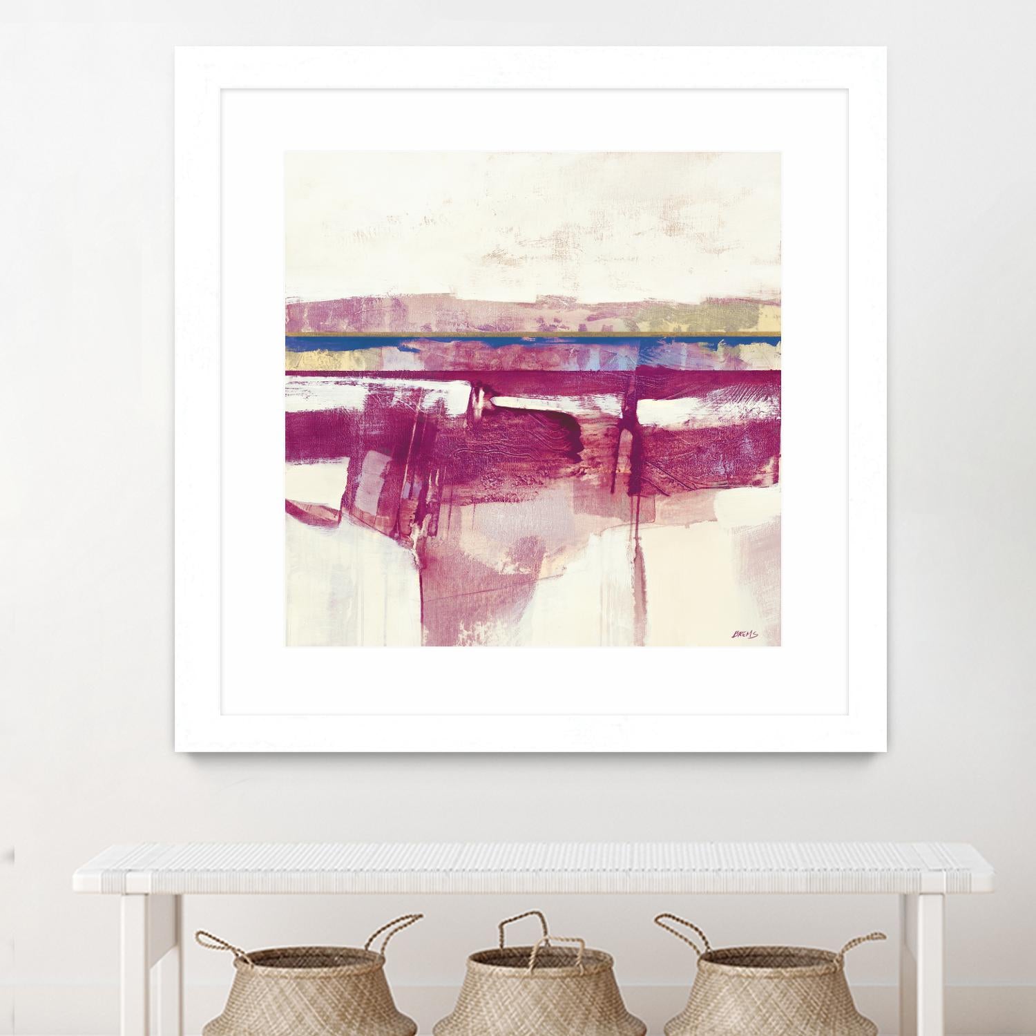 Gold Line II V1 by Scott Brems on GIANT ART - pinks abstract