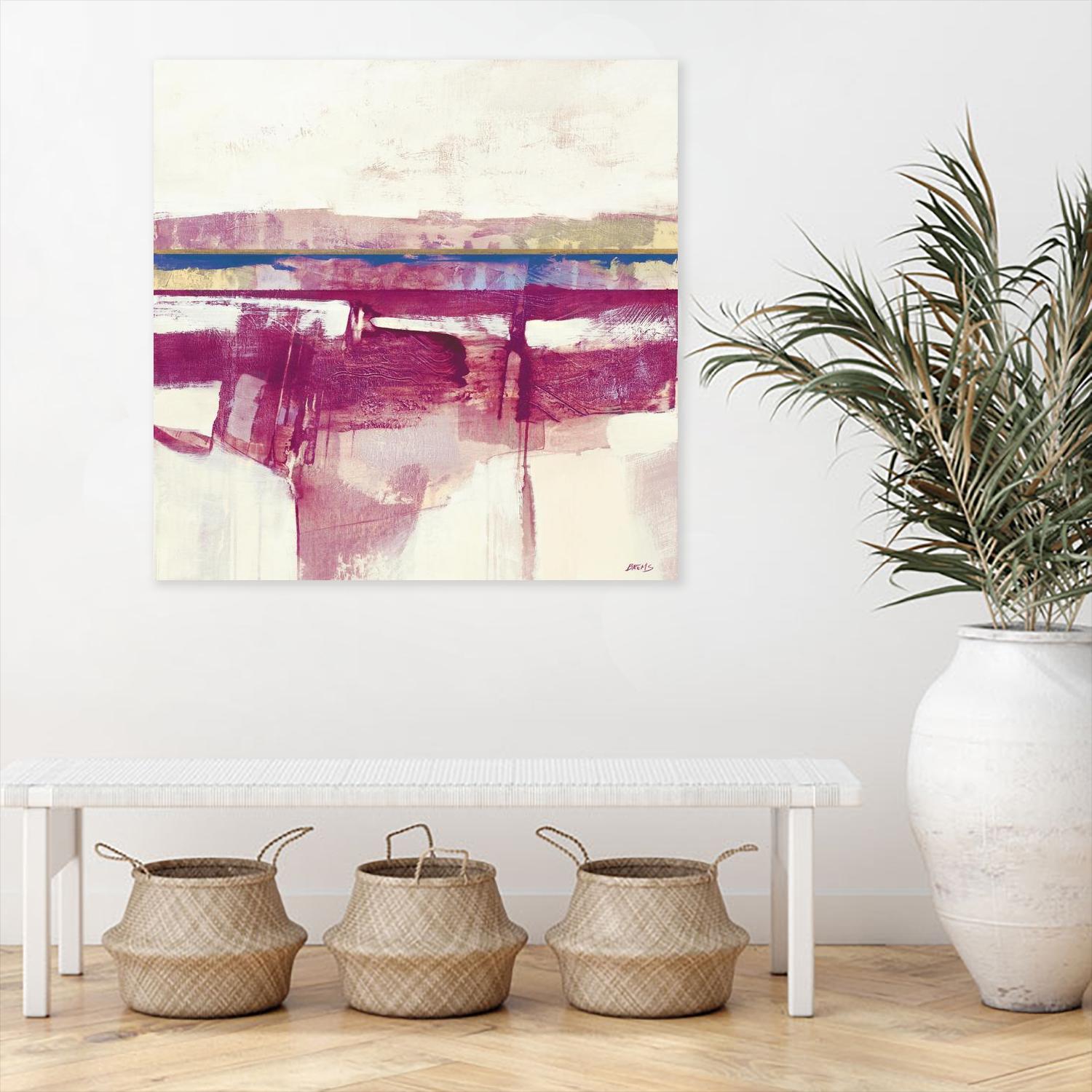 Gold Line II V1 by Scott Brems on GIANT ART - pinks abstract