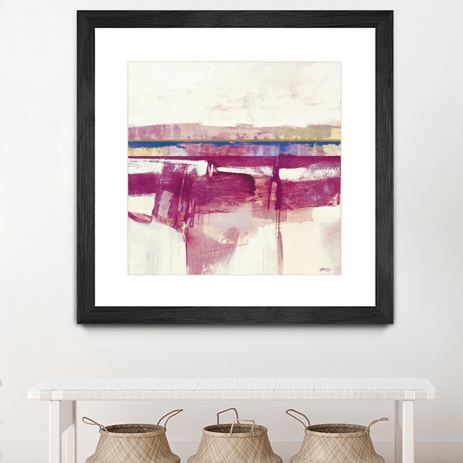 Gold Line II V1 by Scott Brems on GIANT ART - pinks abstract