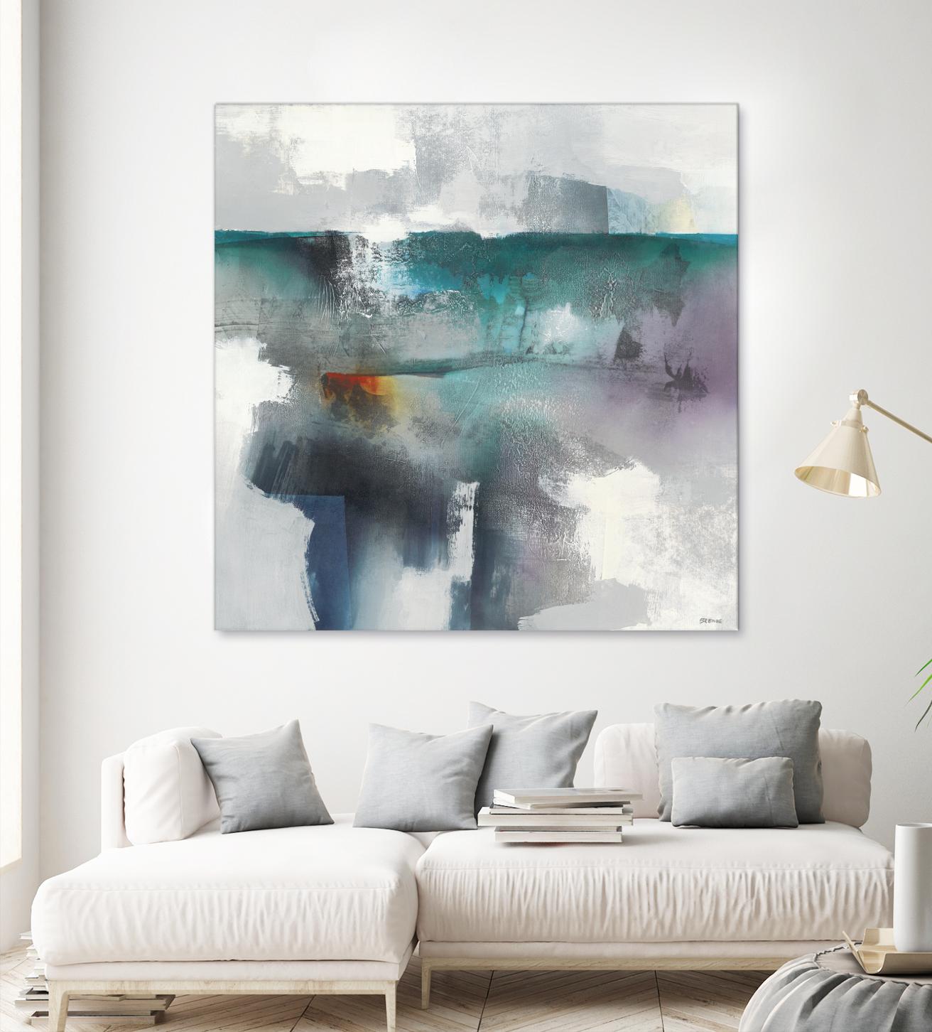 Subsurface I by Scott Brems on GIANT ART - blues organic shapes