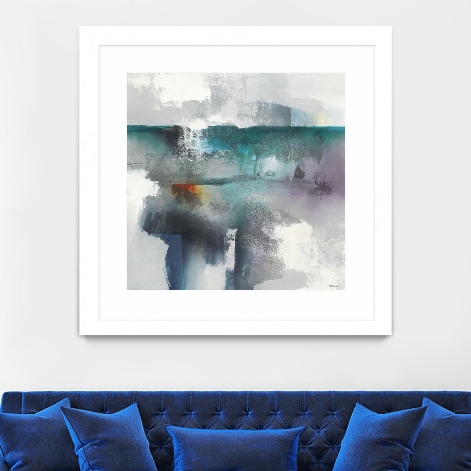 Subsurface I by Scott Brems on GIANT ART - blues organic shapes