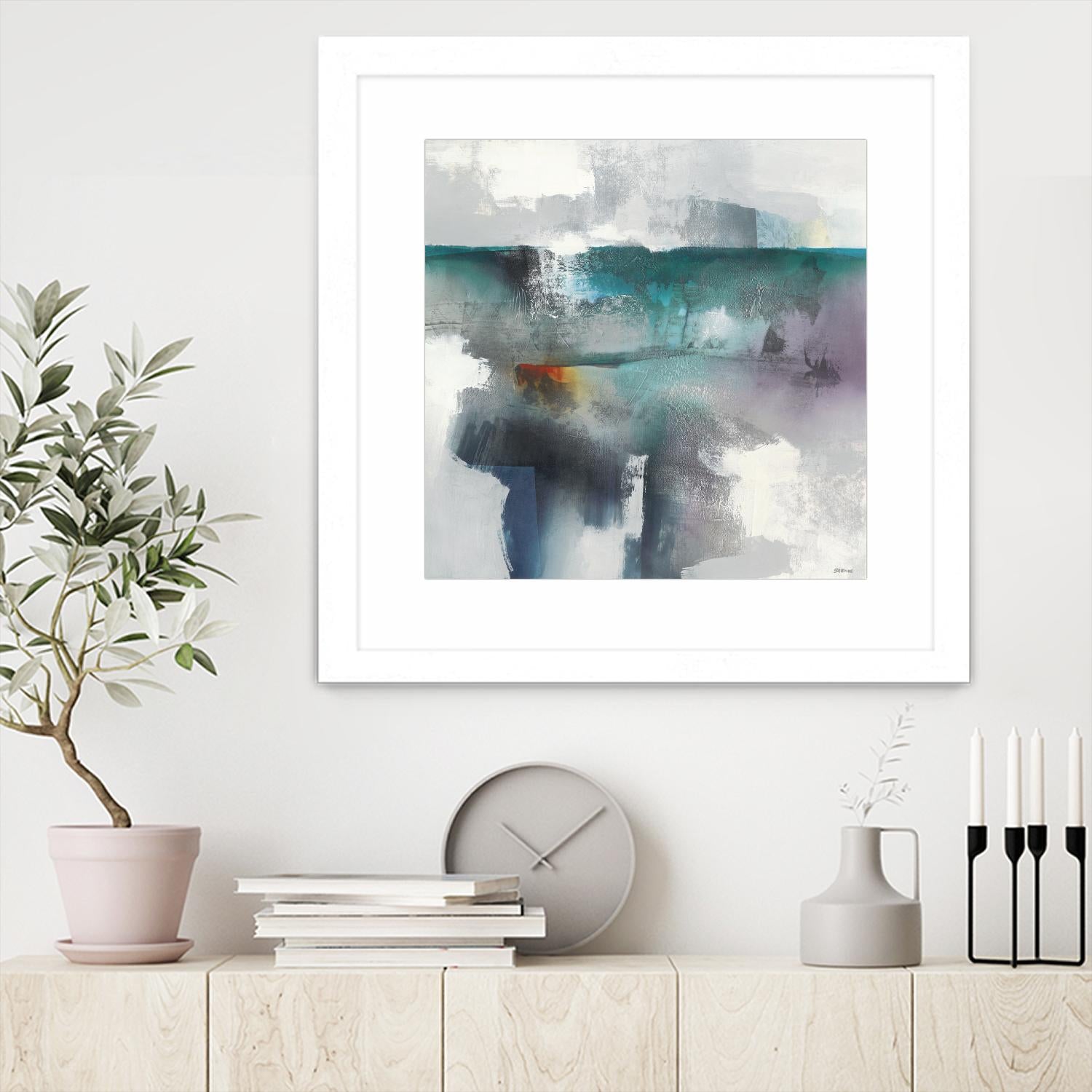 Subsurface I by Scott Brems on GIANT ART - blues organic shapes