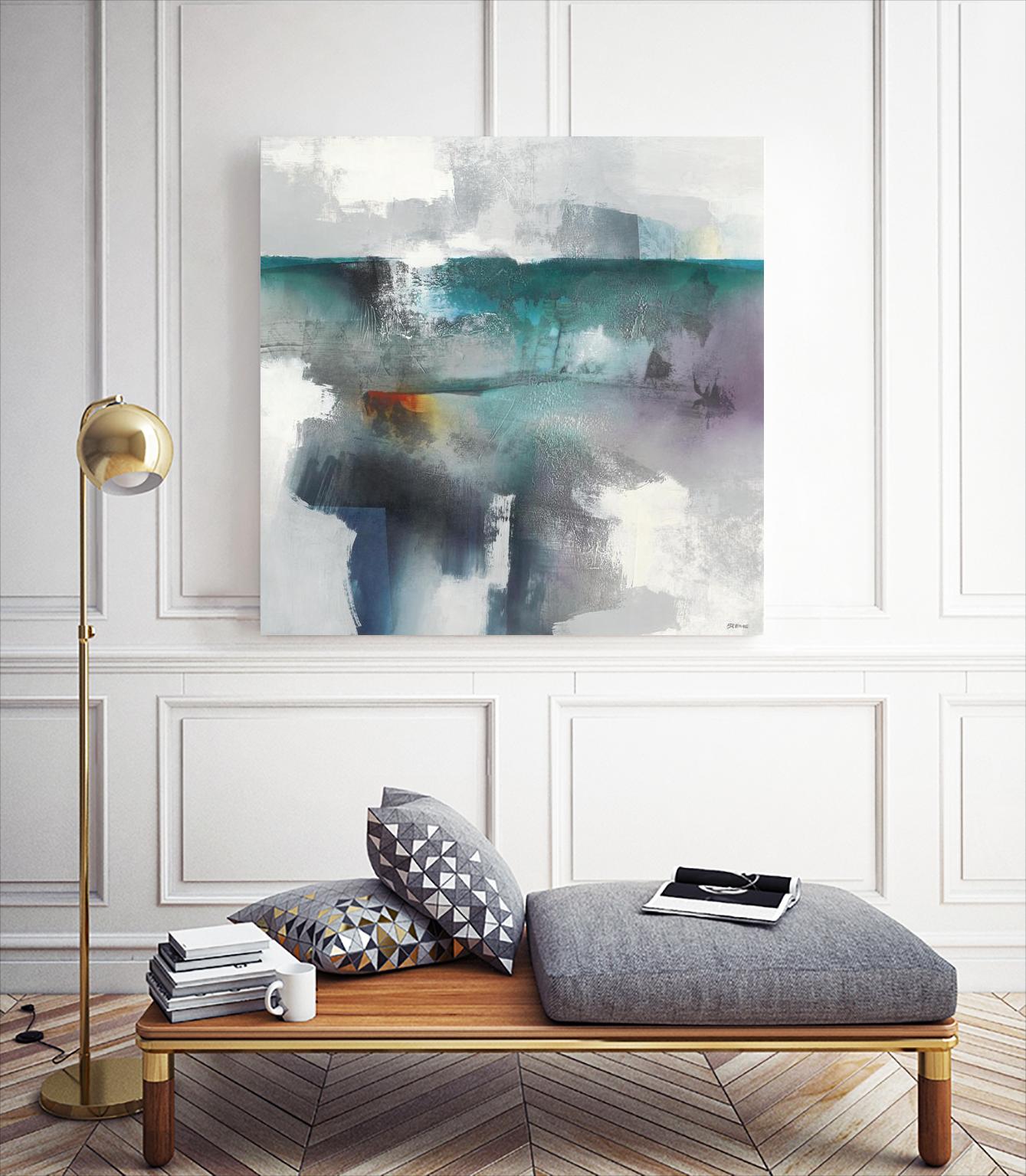 Subsurface I by Scott Brems on GIANT ART - blues organic shapes