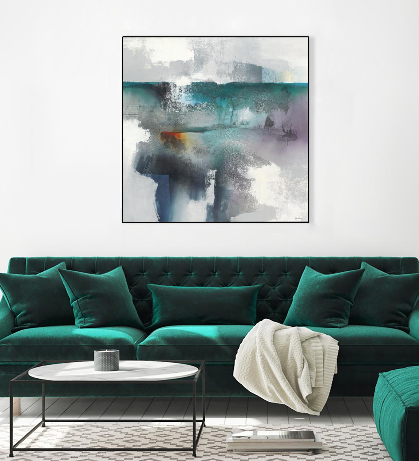 Subsurface I by Scott Brems on GIANT ART - blues organic shapes