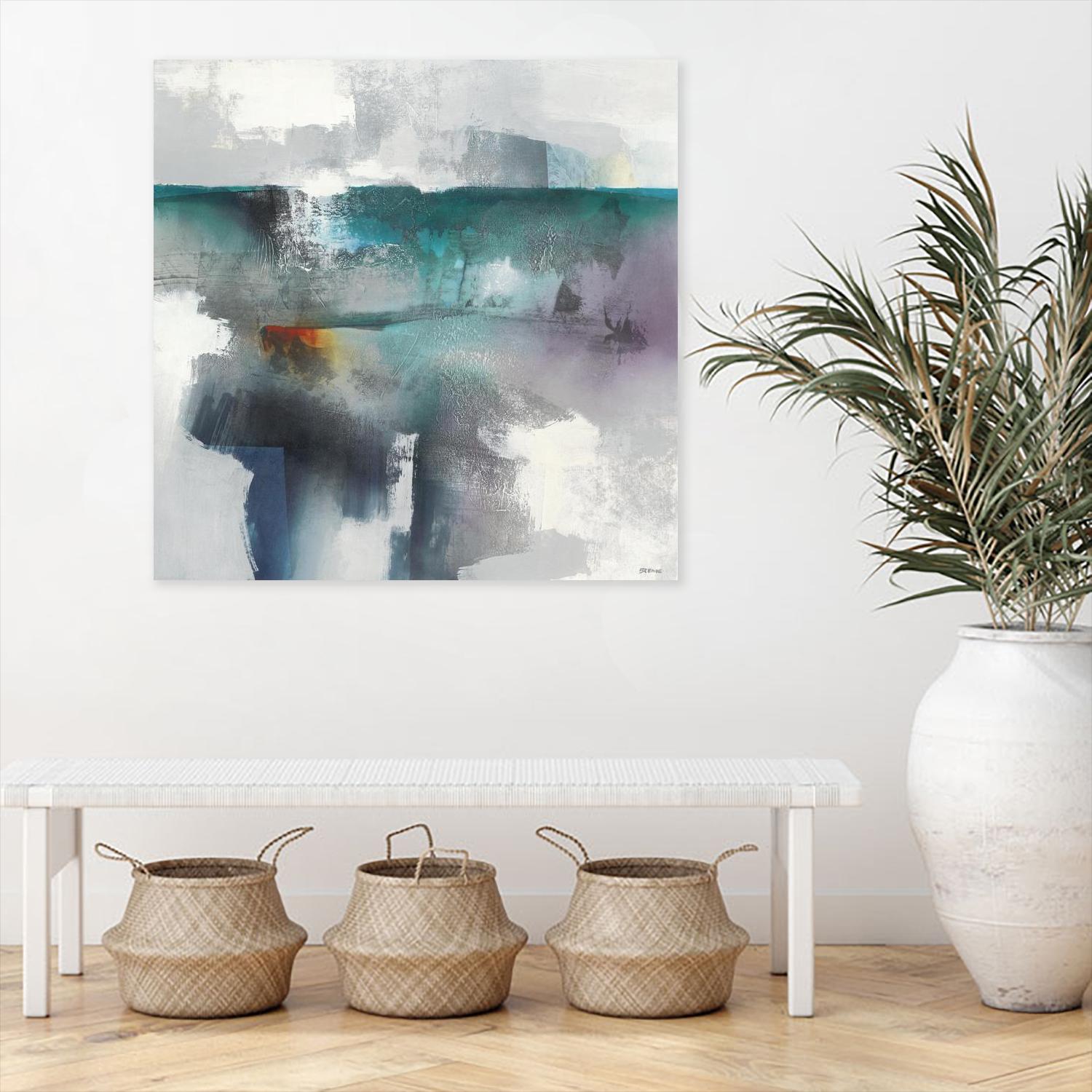 Subsurface I by Scott Brems on GIANT ART - blues organic shapes