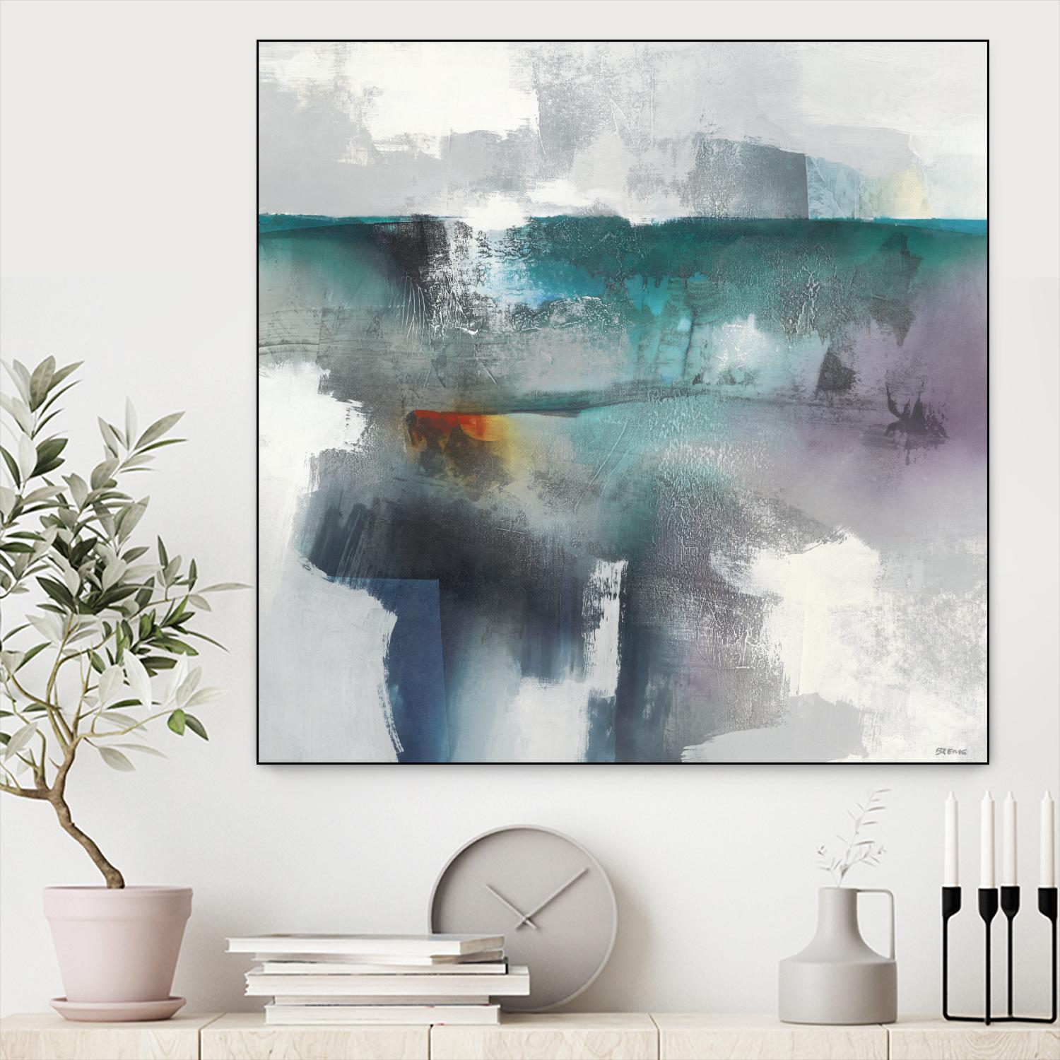 Subsurface I by Scott Brems on GIANT ART - blues organic shapes