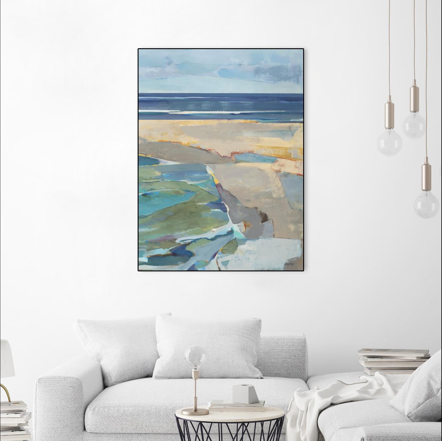 Breakwater V2 by Scott Brems on GIANT ART - blues coastal