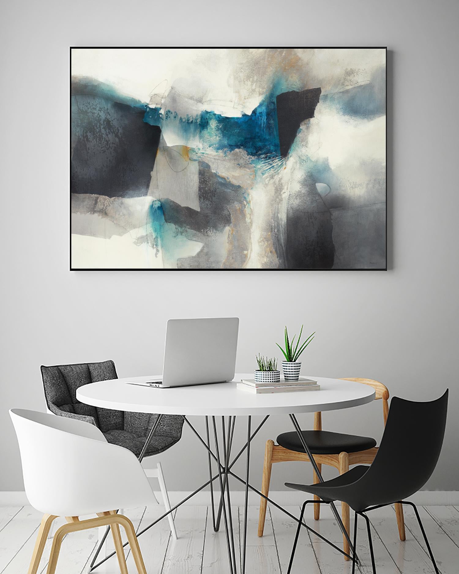 Blue Hydro by Scott Brems on GIANT ART - blues abstract