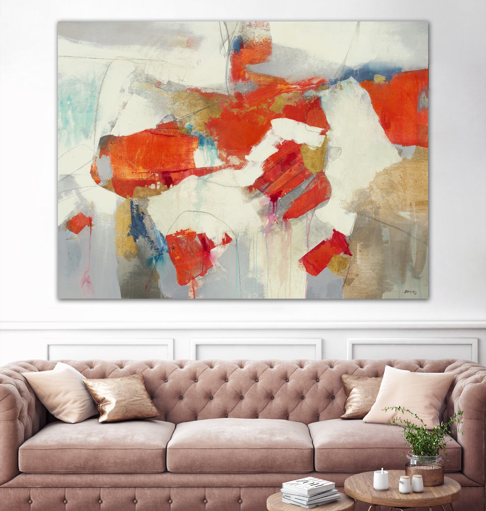Coral Abstract by Scott Brems on GIANT ART - whites & creams abstract