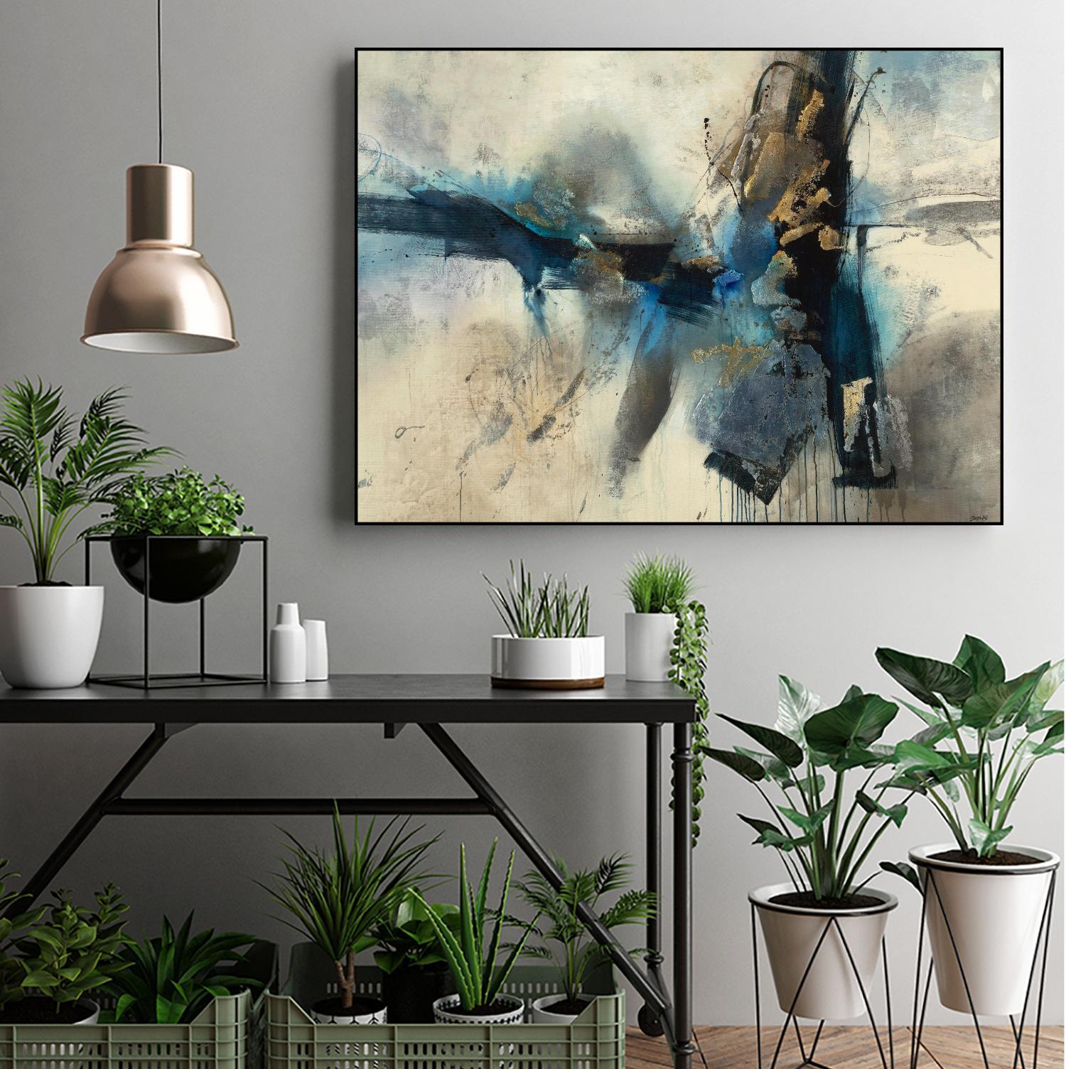 Smash by Scott Brems on GIANT ART - blues abstract creams