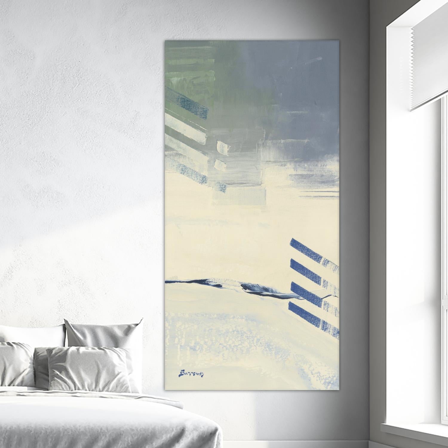 Incoming II by John Burrows on GIANT ART - pale tints abstract