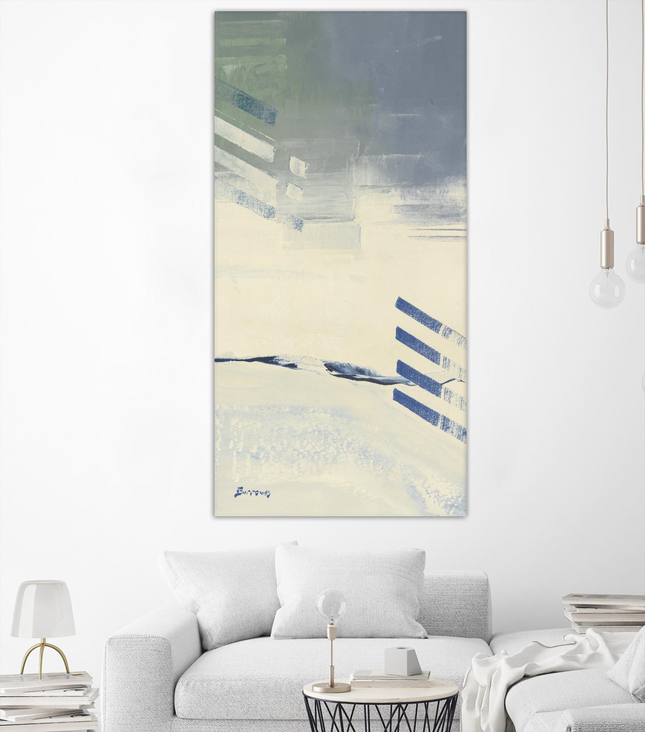 Incoming II by John Burrows on GIANT ART - pale tints abstract