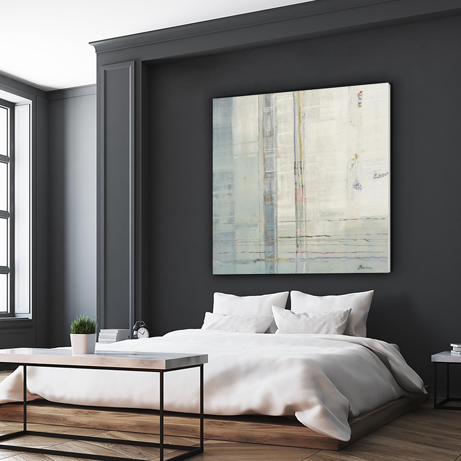 Parallels by John Burrows on GIANT ART - whites & creams abstract