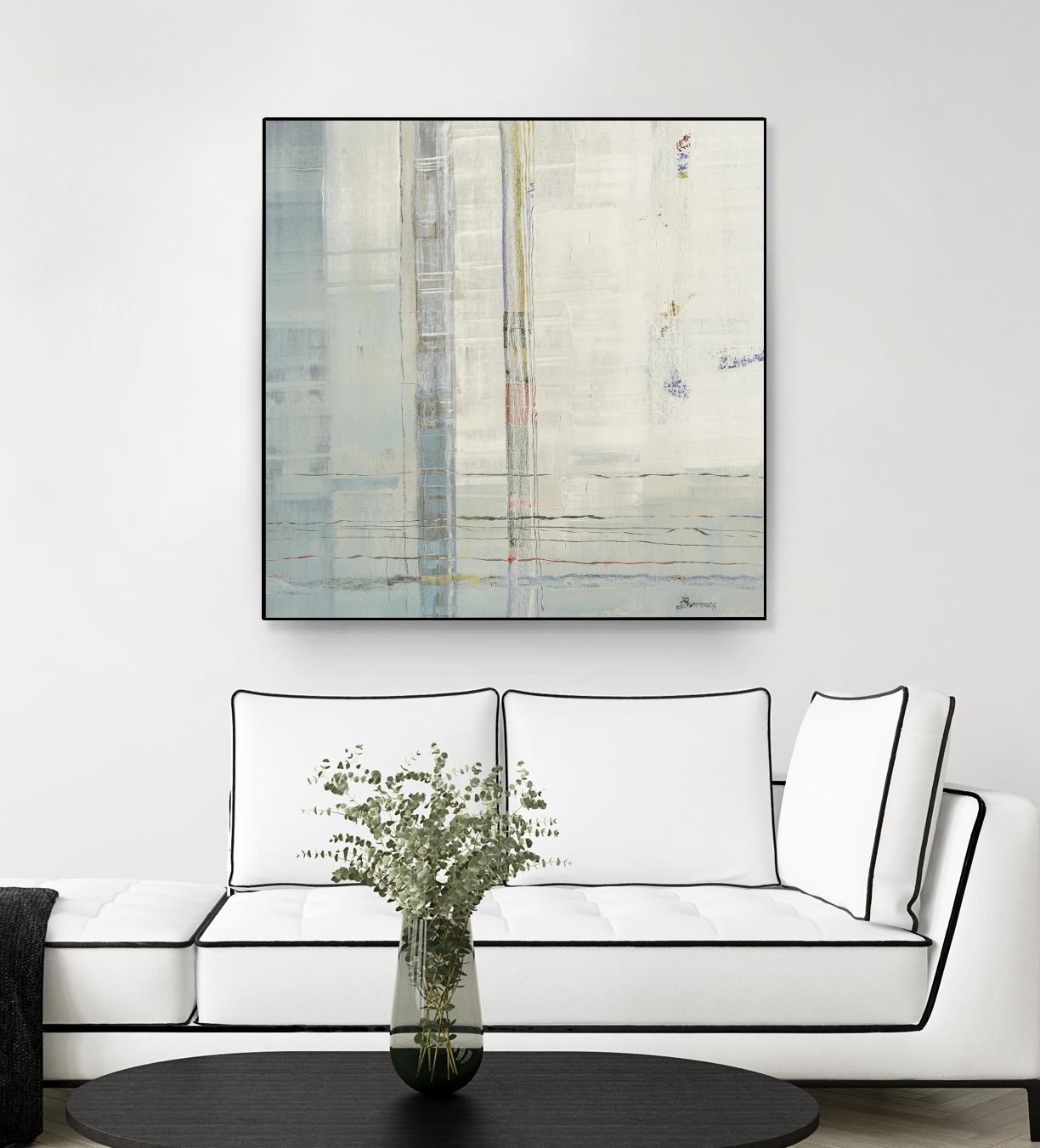 Parallels by John Burrows on GIANT ART - whites & creams abstract